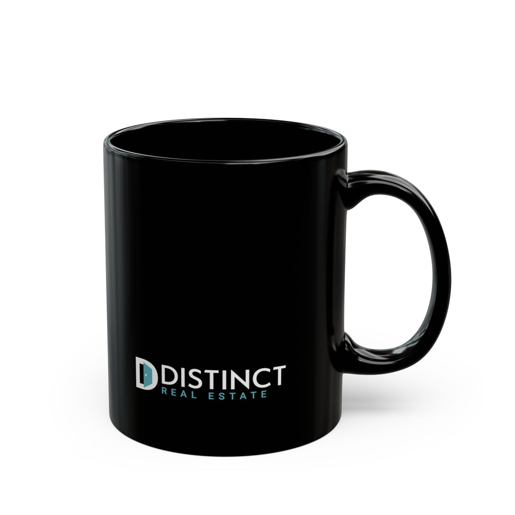 Distinct Black Mug with Logo (11oz, 15oz)