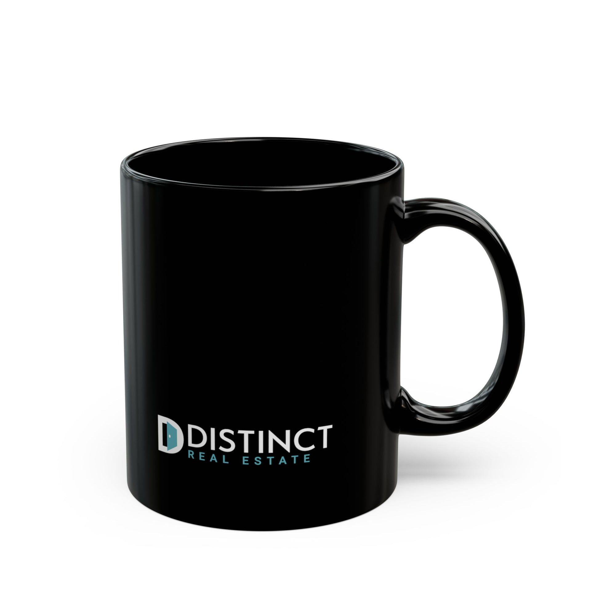 Distinct Black Mug with Logo (11oz, 15oz)