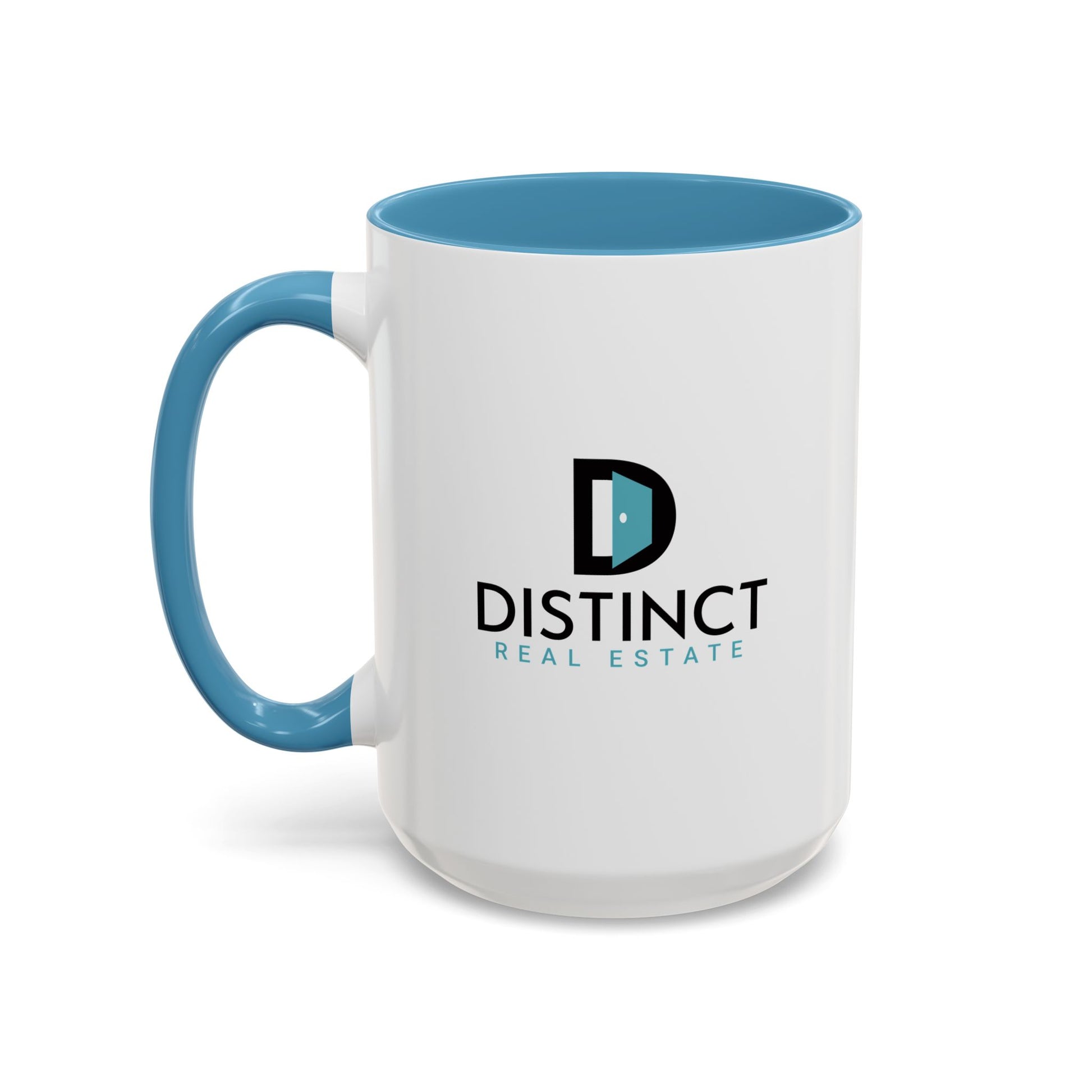 Distinct Accent Coffee Mug with Stacked Logo (11oz, 15oz)