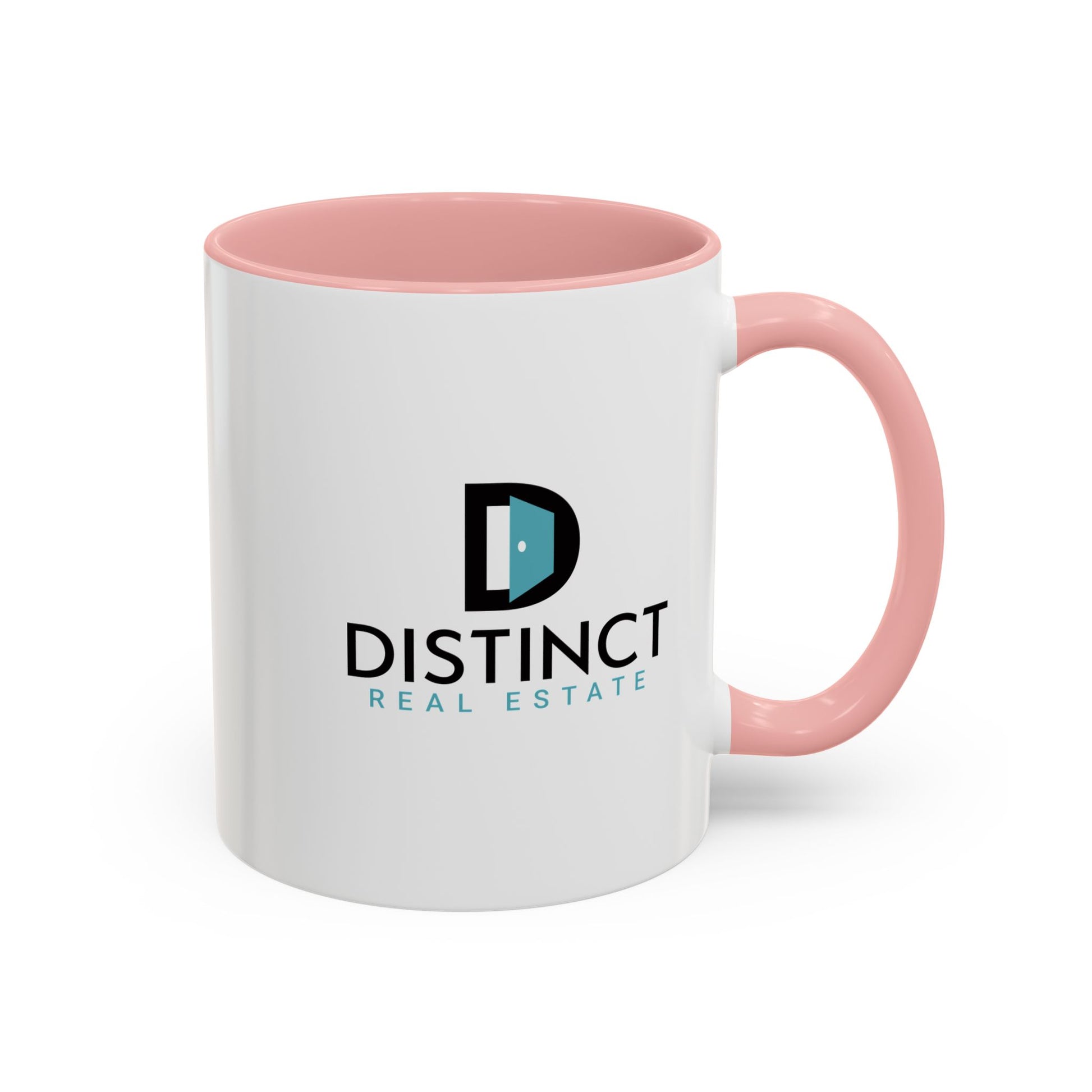 Distinct Accent Coffee Mug with Stacked Logo (11oz, 15oz)