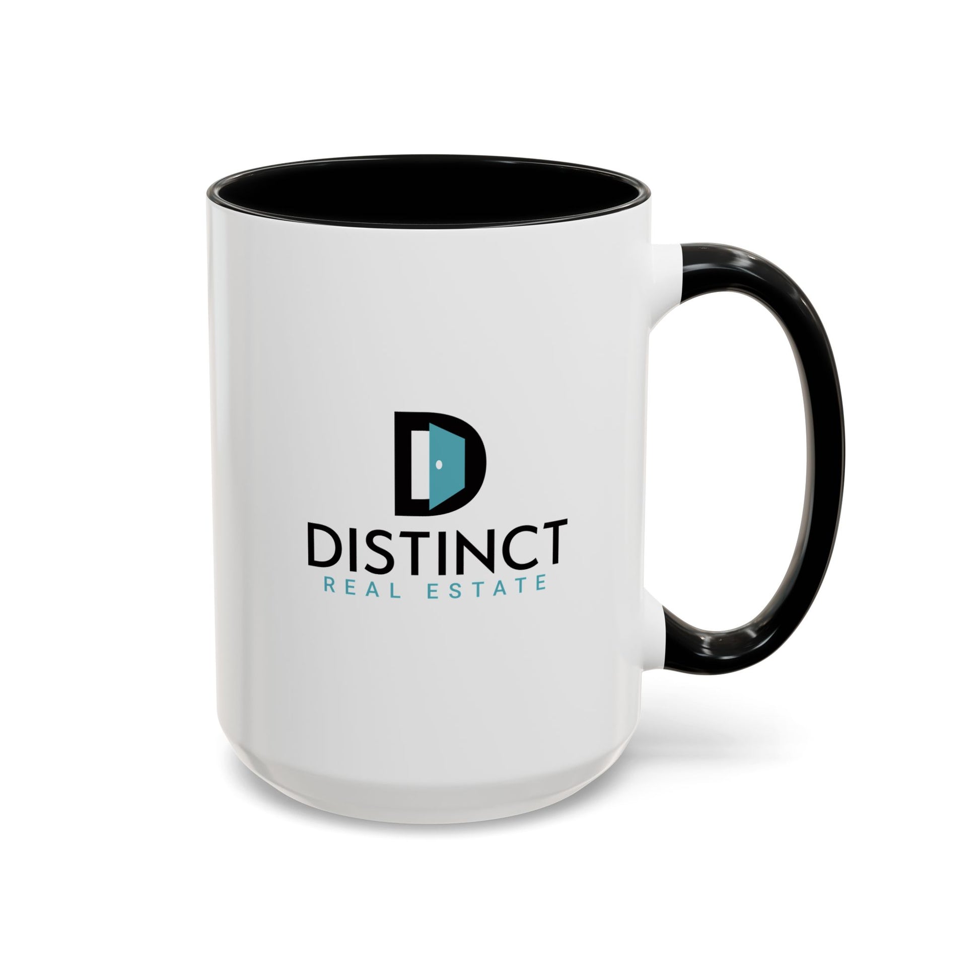 Distinct Accent Coffee Mug with Stacked Logo (11oz, 15oz)