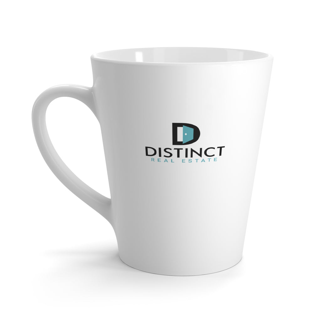 Distinct Latte Mug with Stacked Logo