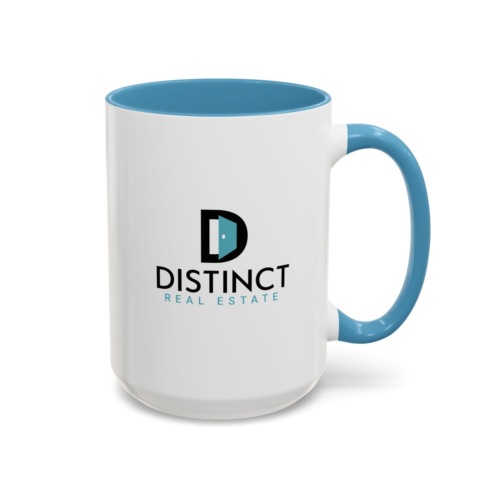 Distinct Accent Coffee Mug with Stacked Logo (11oz, 15oz)