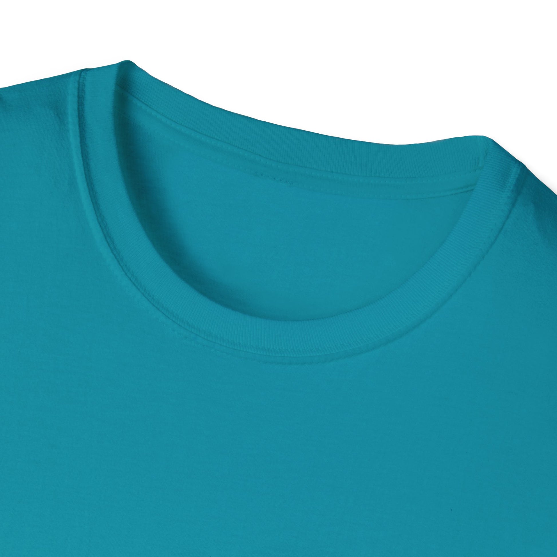 Distinct Unisex Softstyle Teal T-Shirt with Word Search
