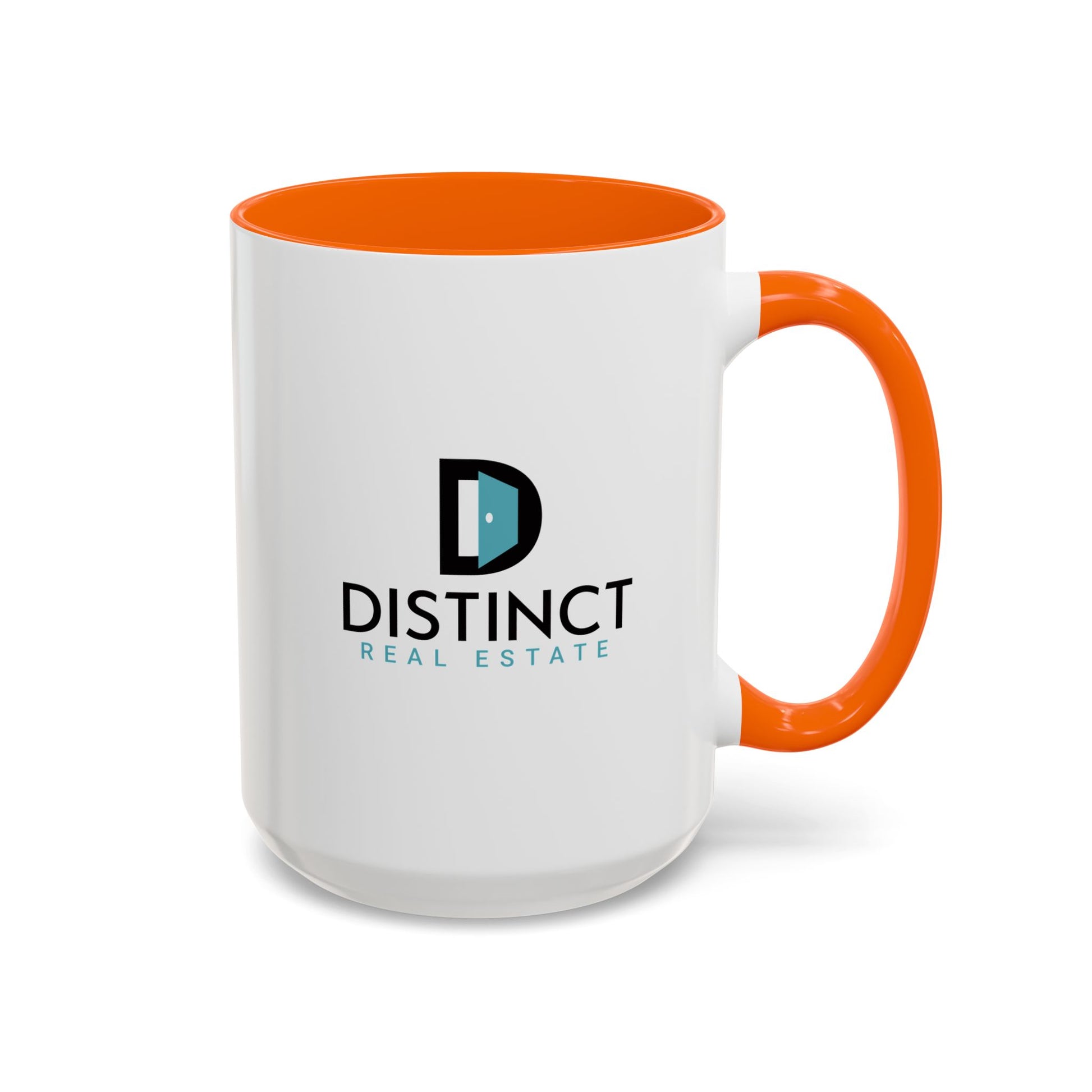 Distinct Accent Coffee Mug with Stacked Logo (11oz, 15oz)