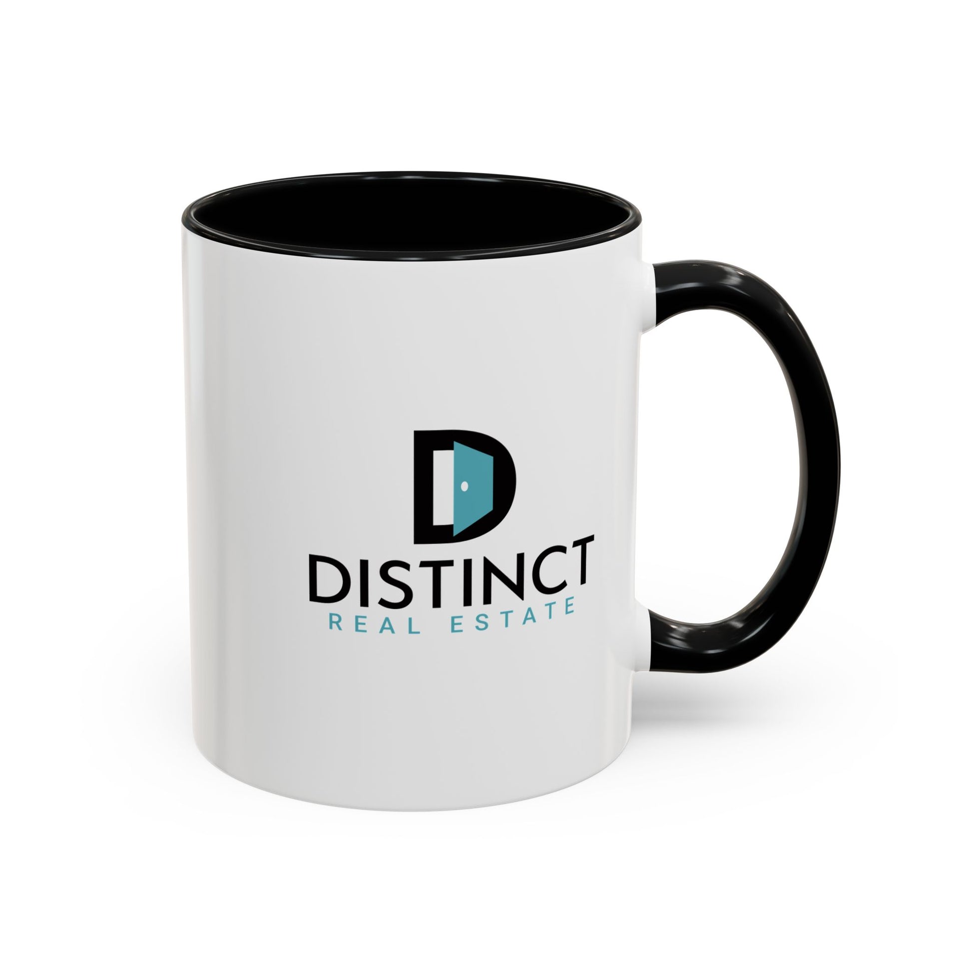 Distinct Accent Coffee Mug with Stacked Logo (11oz, 15oz)