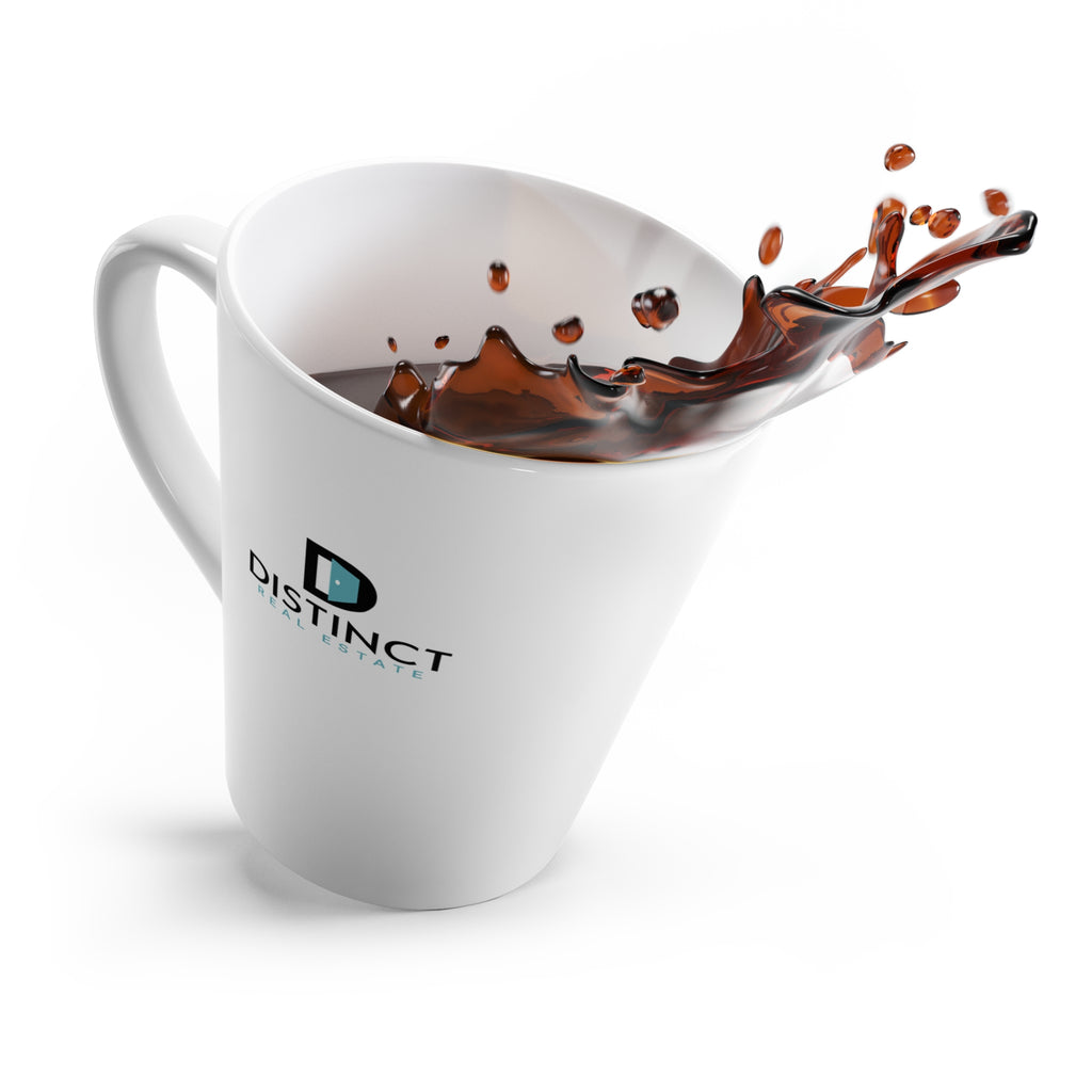 Distinct Latte Mug with Stacked Logo
