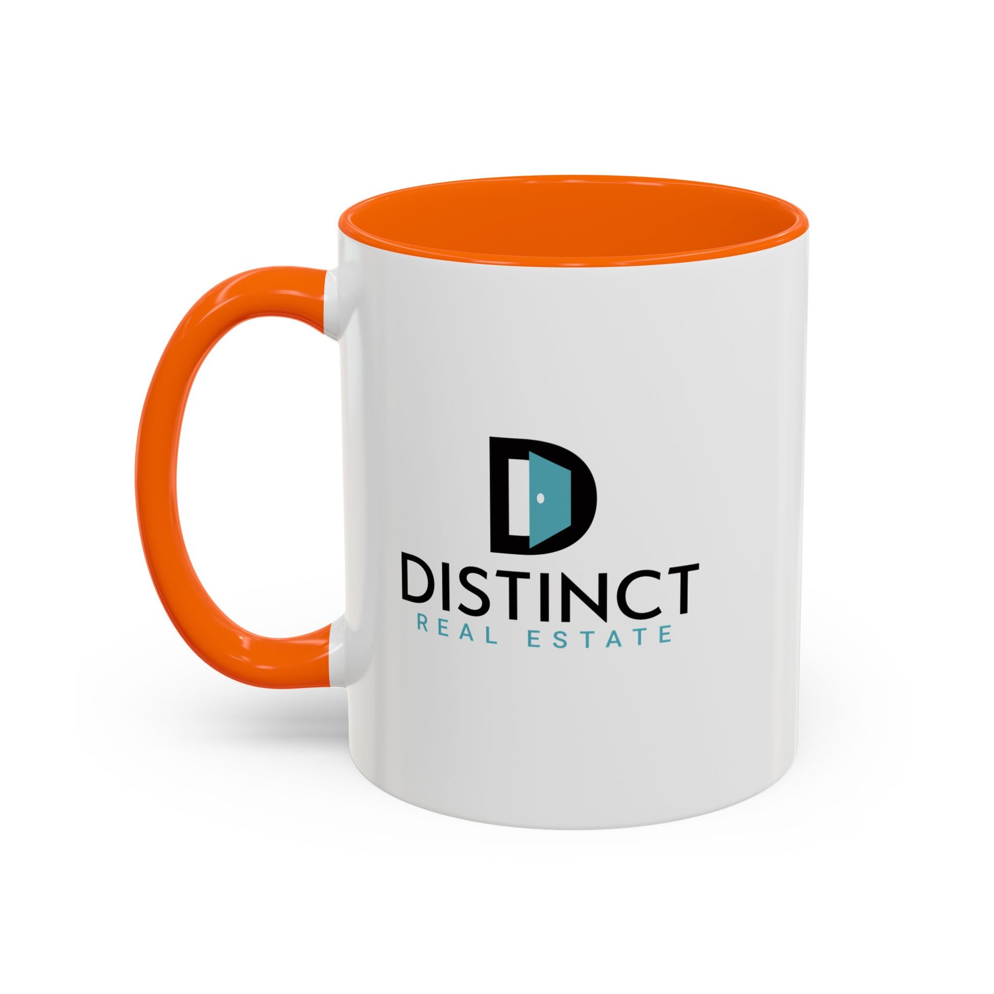 Distinct Accent Coffee Mug with Stacked Logo (11oz, 15oz)