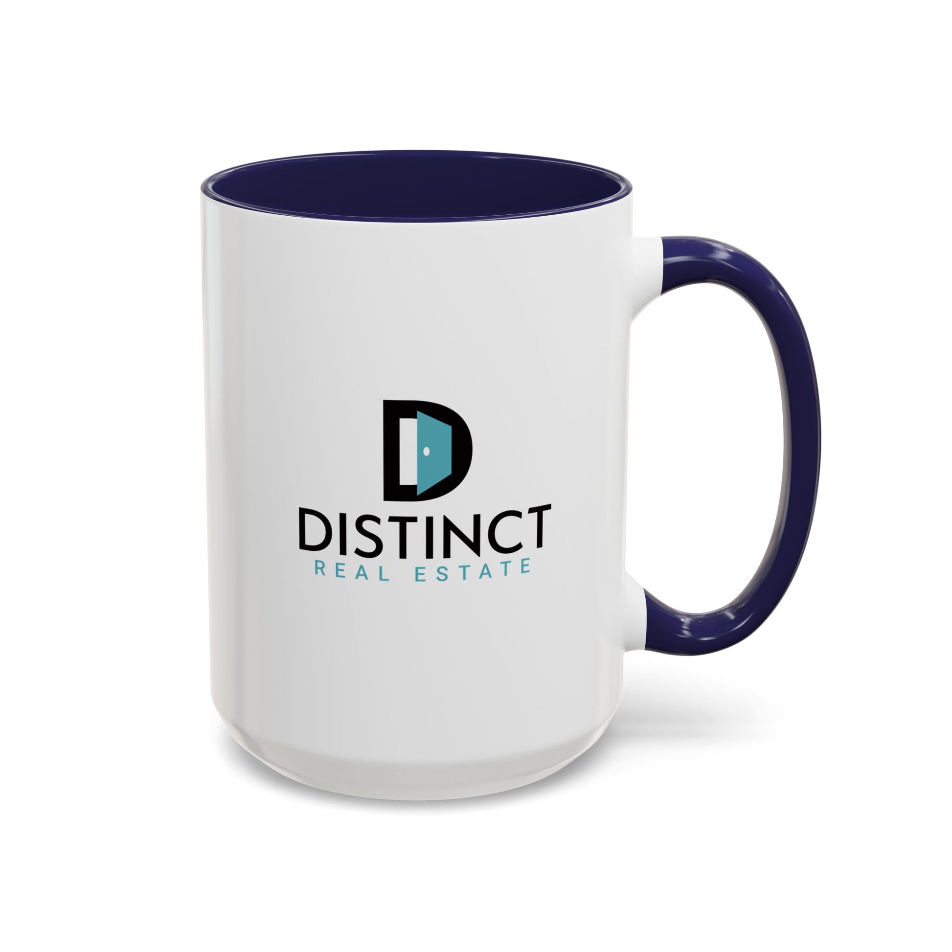 Distinct Accent Coffee Mug with Stacked Logo (11oz, 15oz)