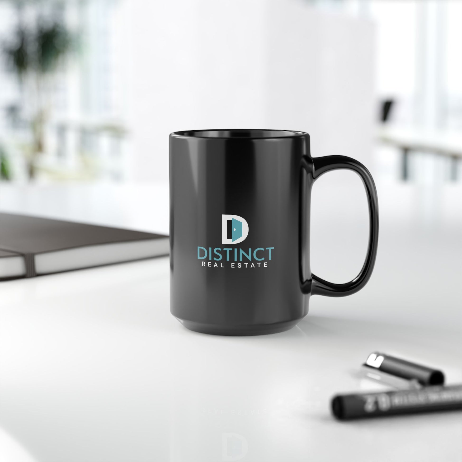 Distinct Black Mug with Word Search (11oz, 15oz)