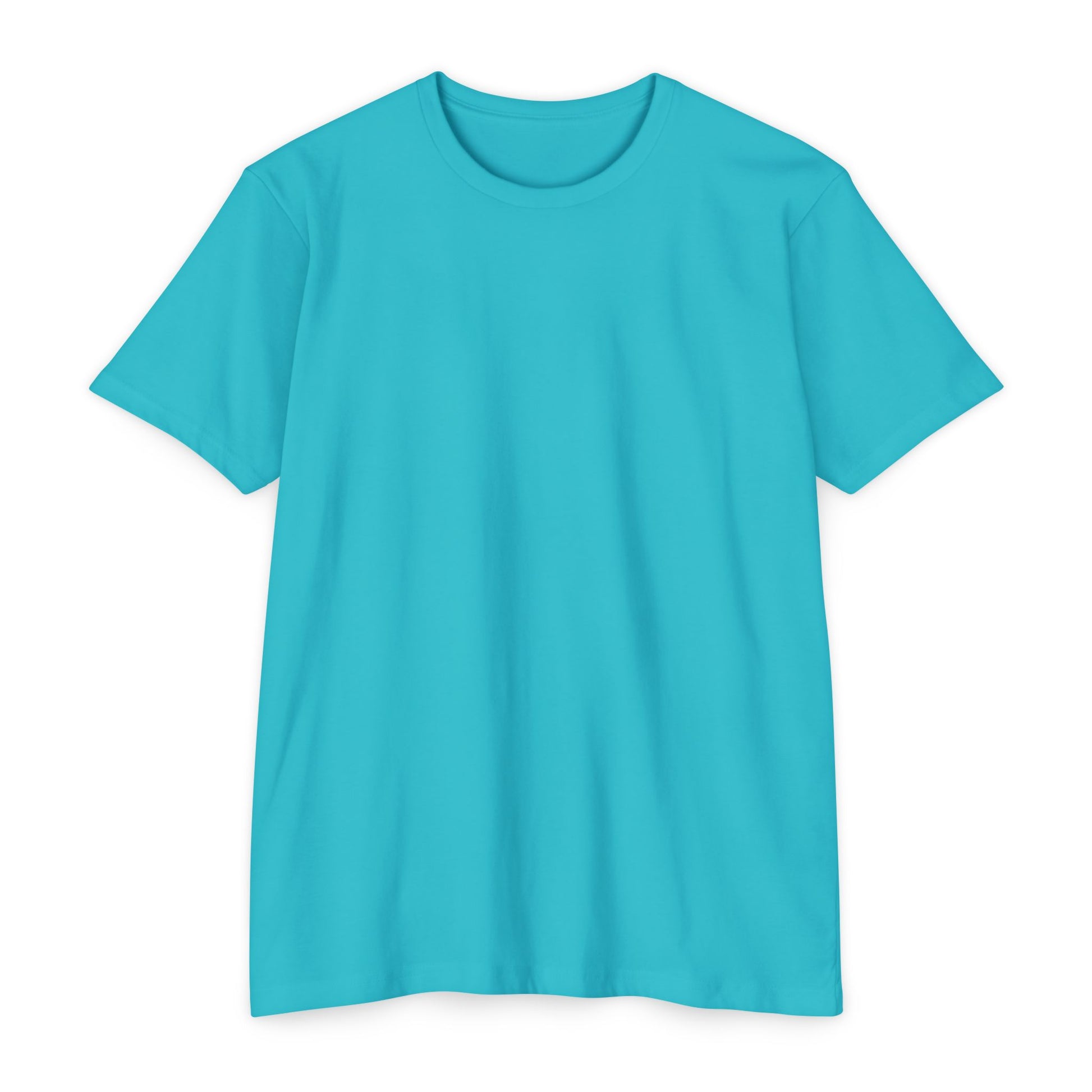 Unisex Jersey T-shirt Tahitian Blue with Word Search