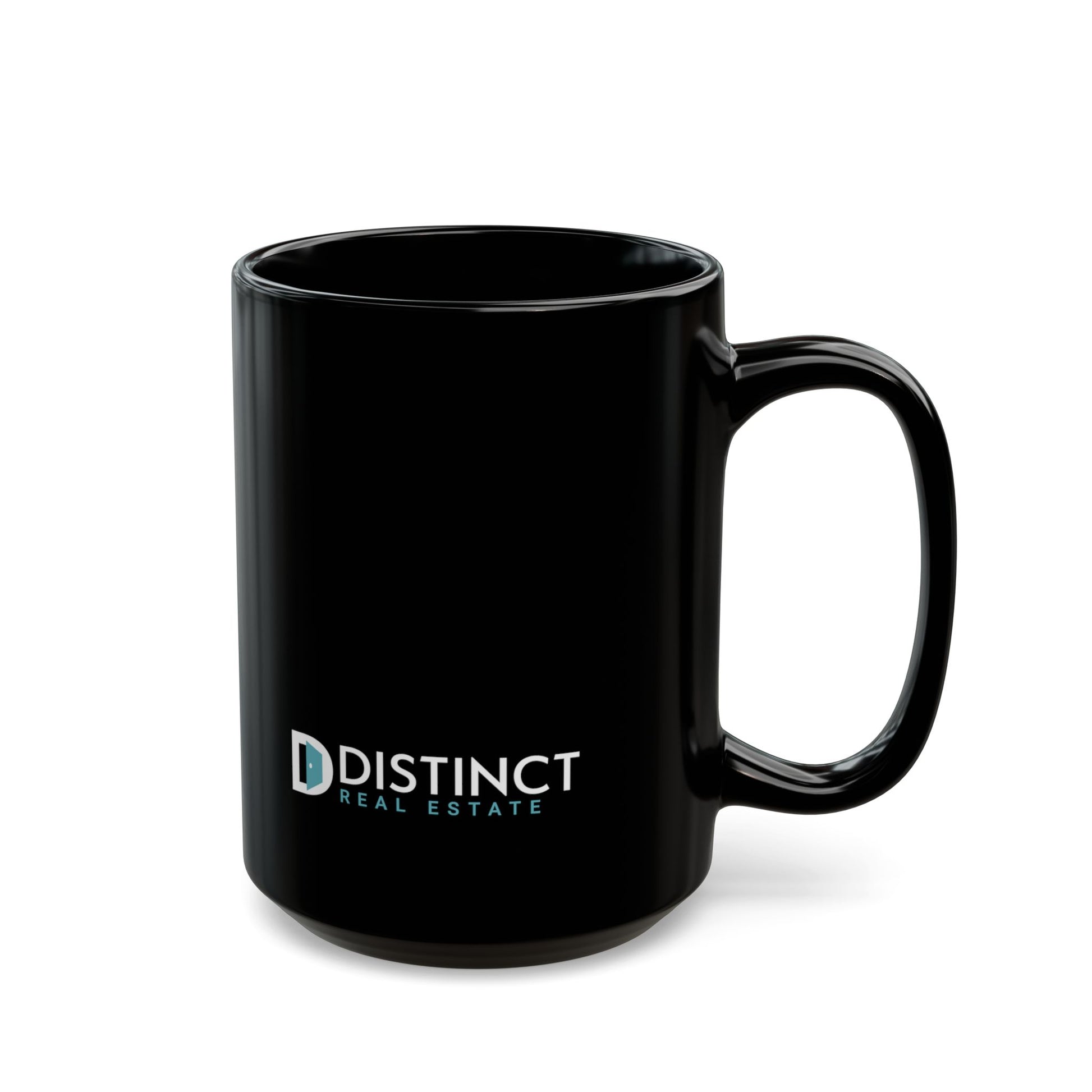 Distinct Black Mug with Logo (11oz, 15oz)