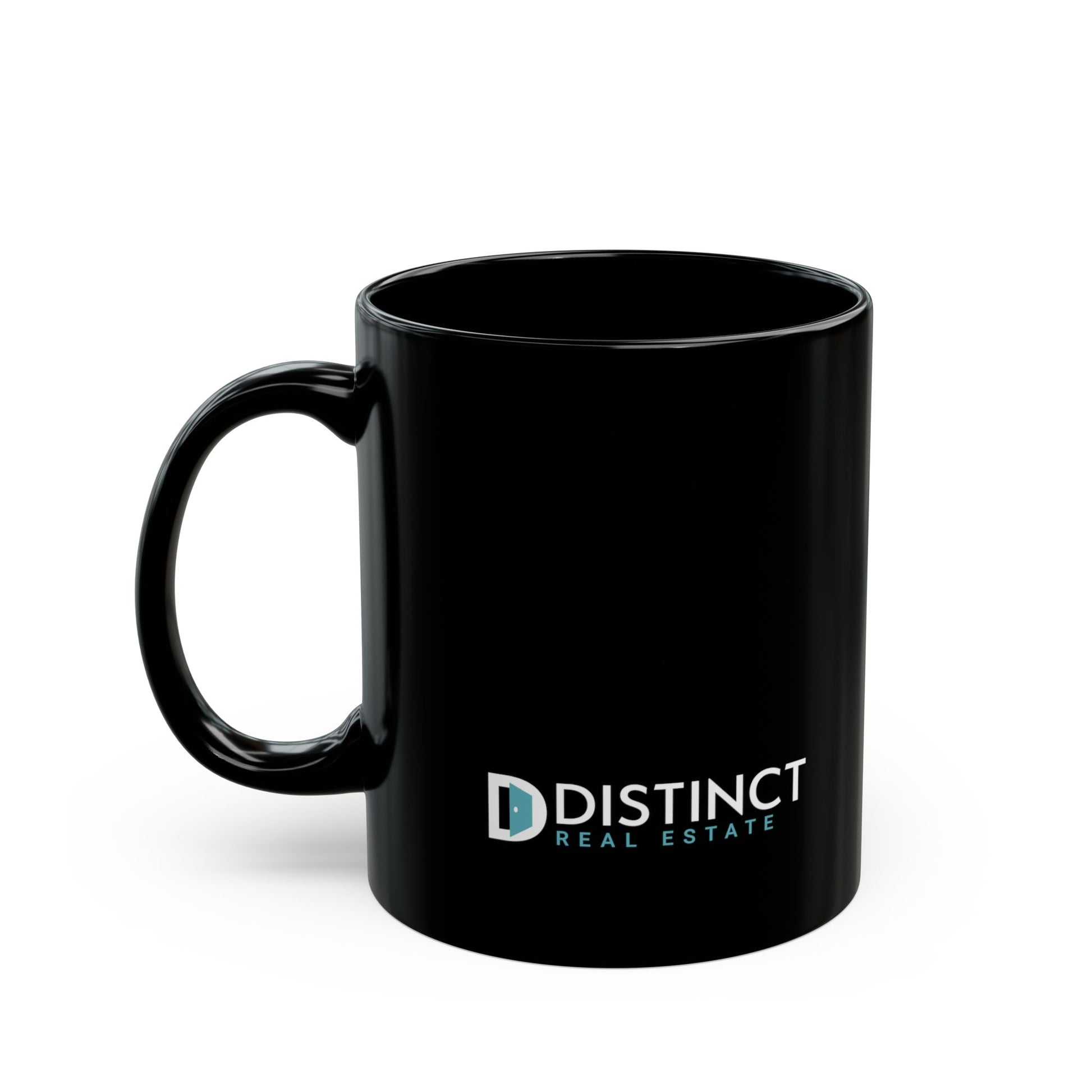 Distinct Black Mug with Logo (11oz, 15oz)
