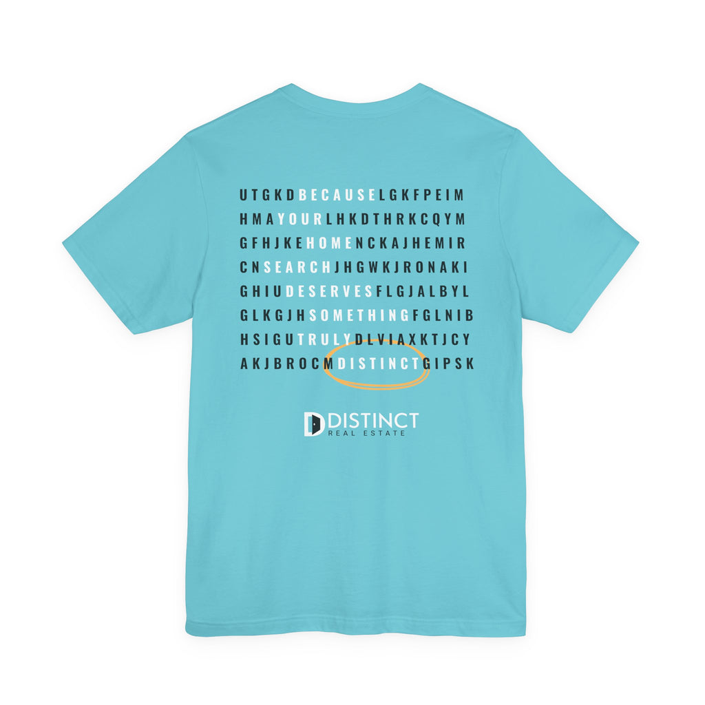Unisex Jersey Short Sleeve Tee with Word Search