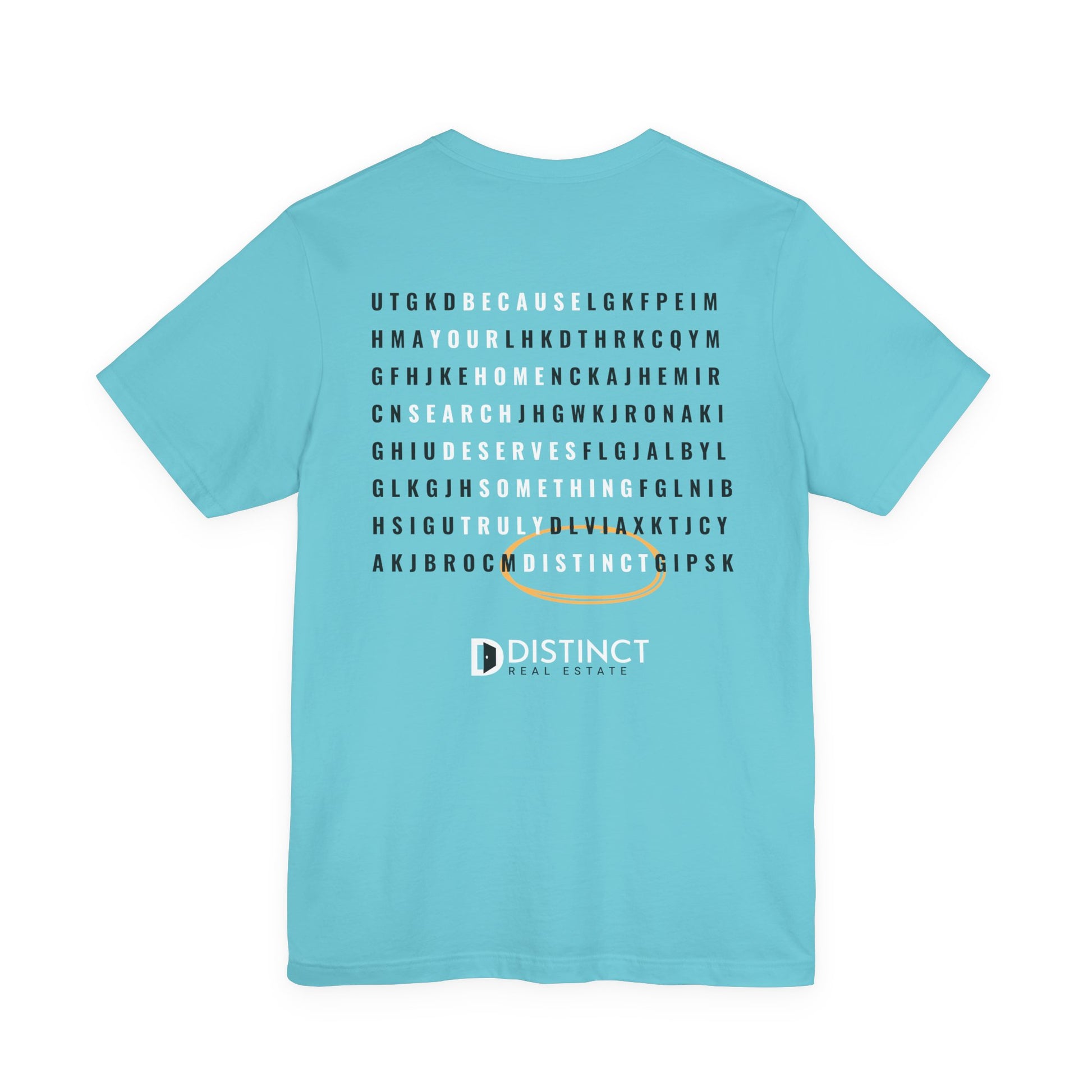 Unisex Jersey Short Sleeve Tee with Word Search