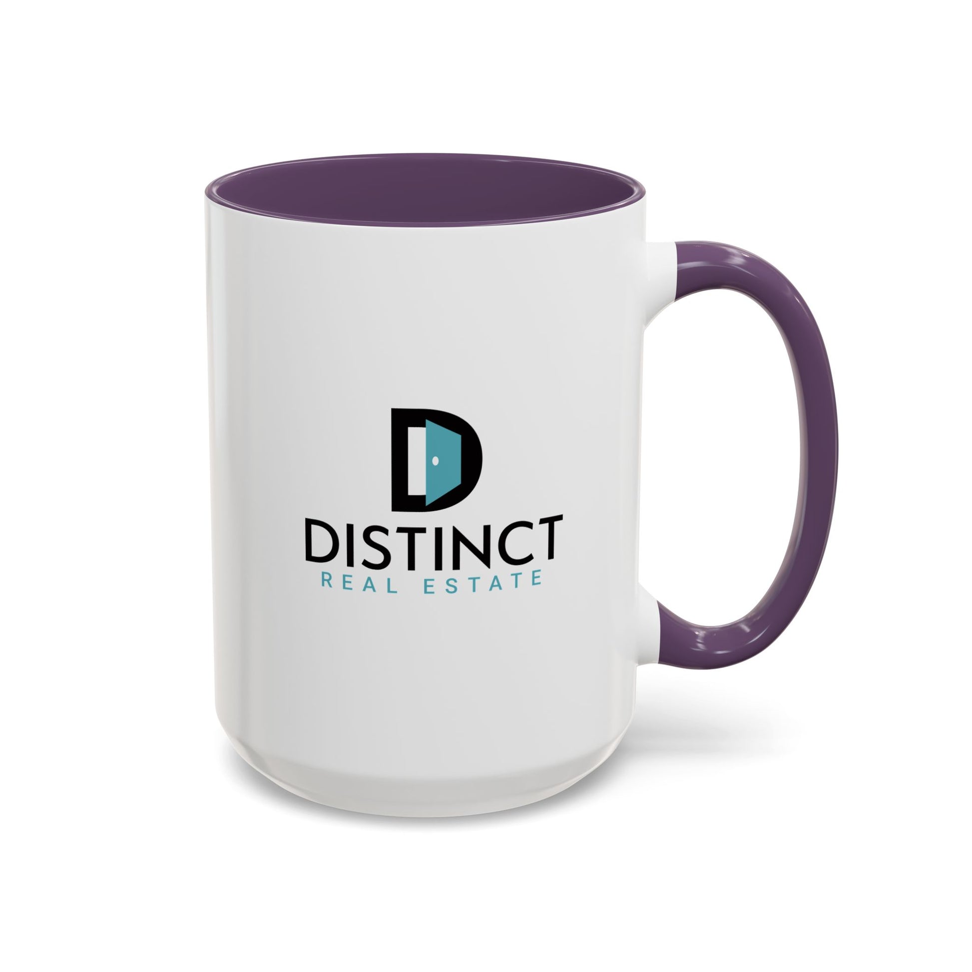 Distinct Accent Coffee Mug with Stacked Logo (11oz, 15oz)