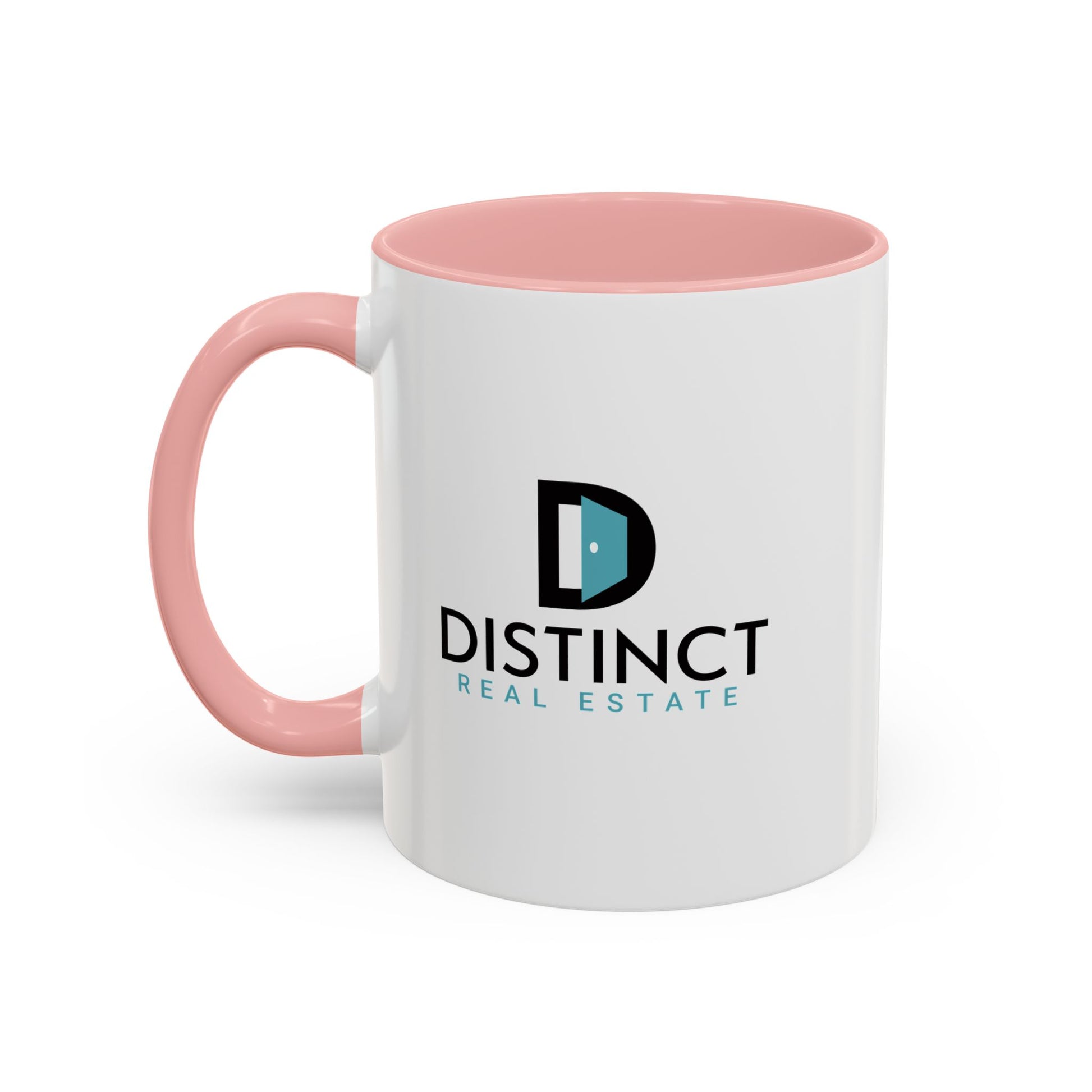 Distinct Accent Coffee Mug with Stacked Logo (11oz, 15oz)