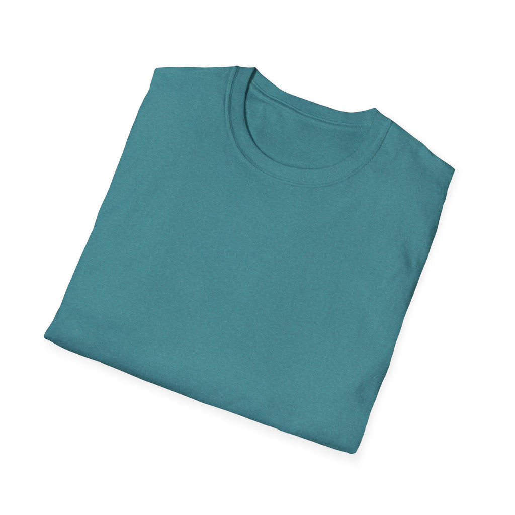 Distinct Unisex Softstyle Teal T-Shirt with Word Search