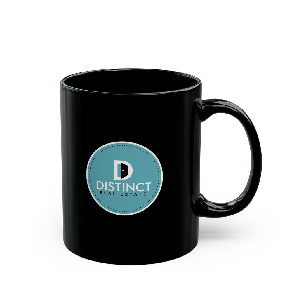Distinct Black Mug with Circle Logo (11oz, 15oz)