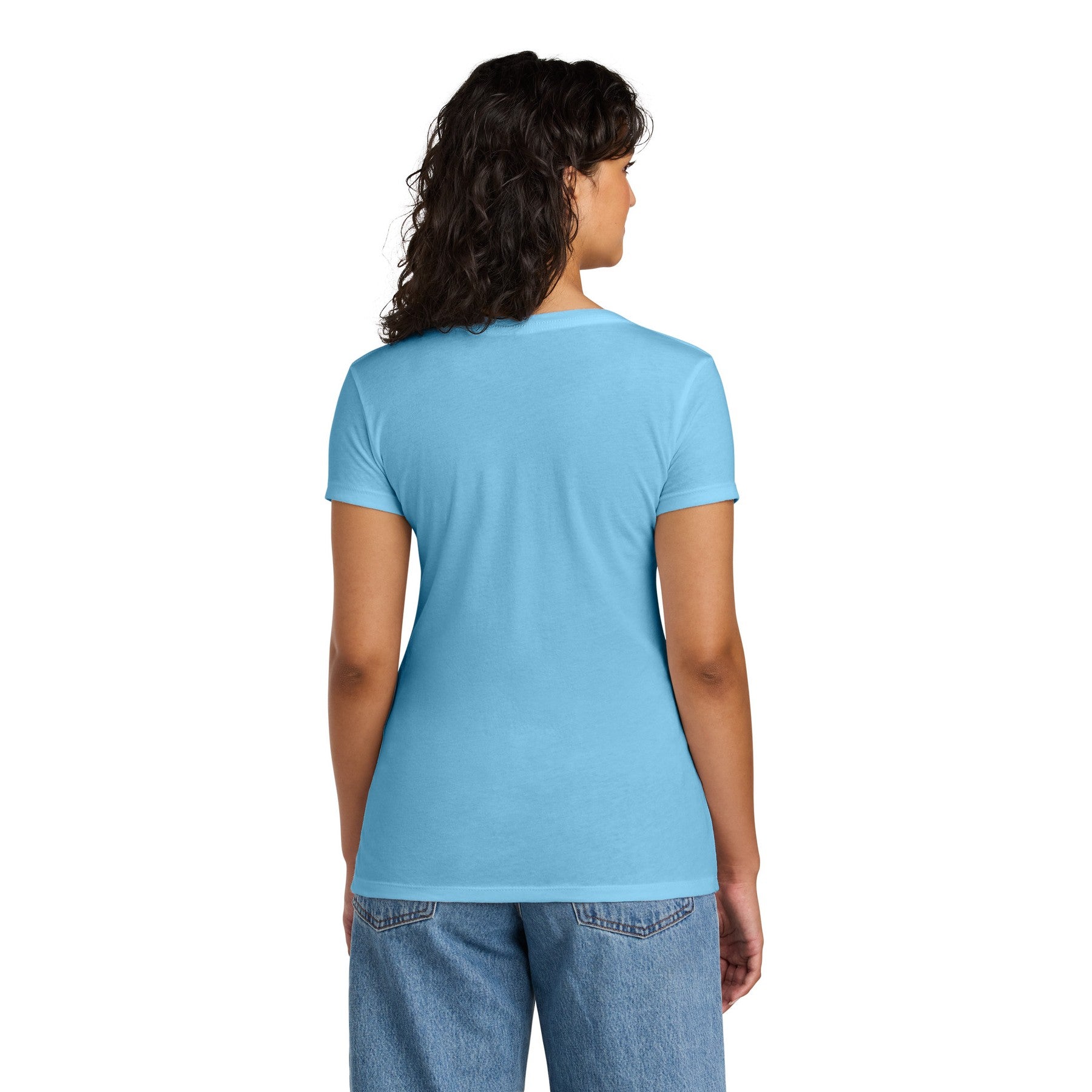 Women's V-Neck Mid Color Tee with Word Search