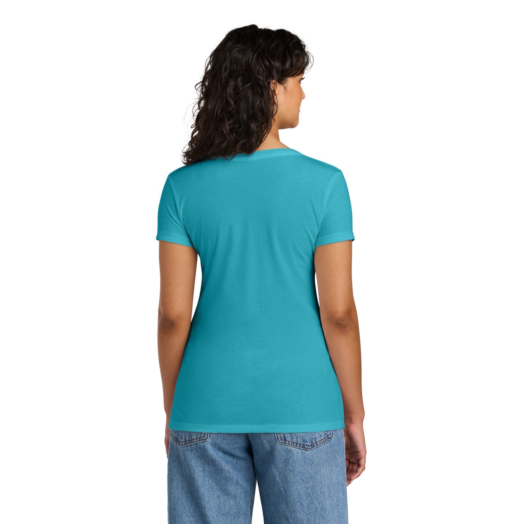 Women's V-Neck Mid Color Tee with Word Search