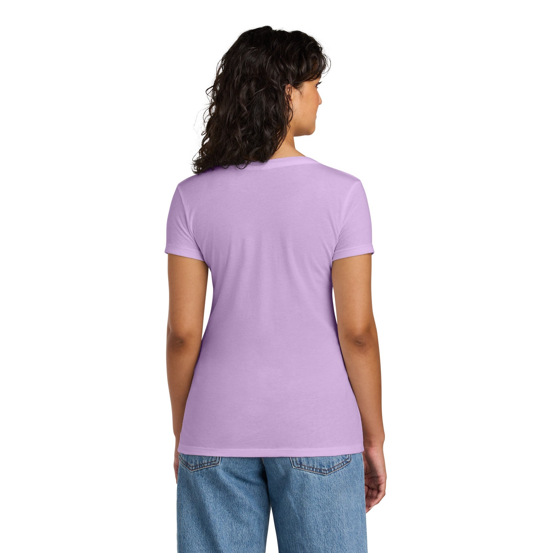 Women's V-Neck Mid Color Tee with Word Search