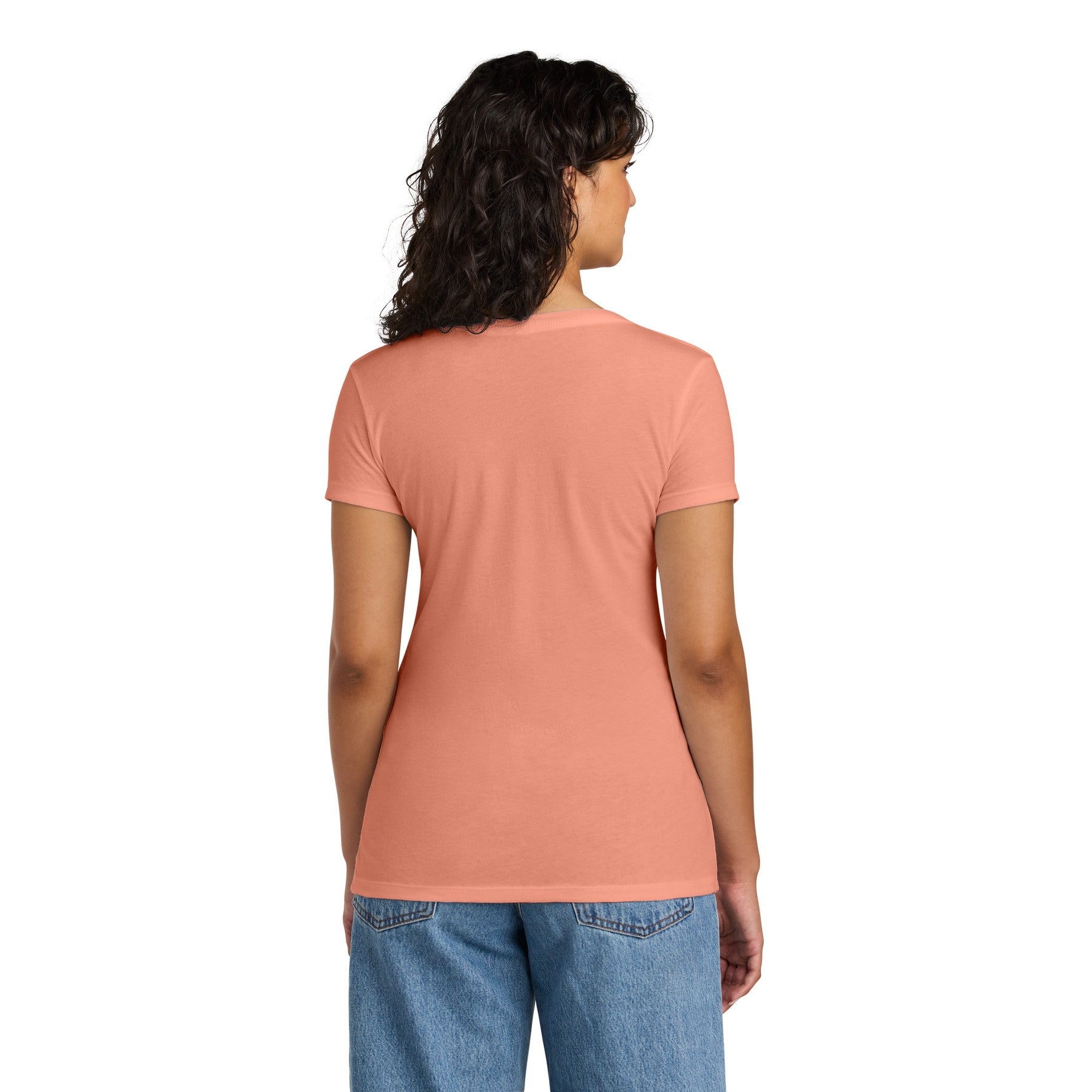 Women's V-Neck Mid Color Tee with Word Search