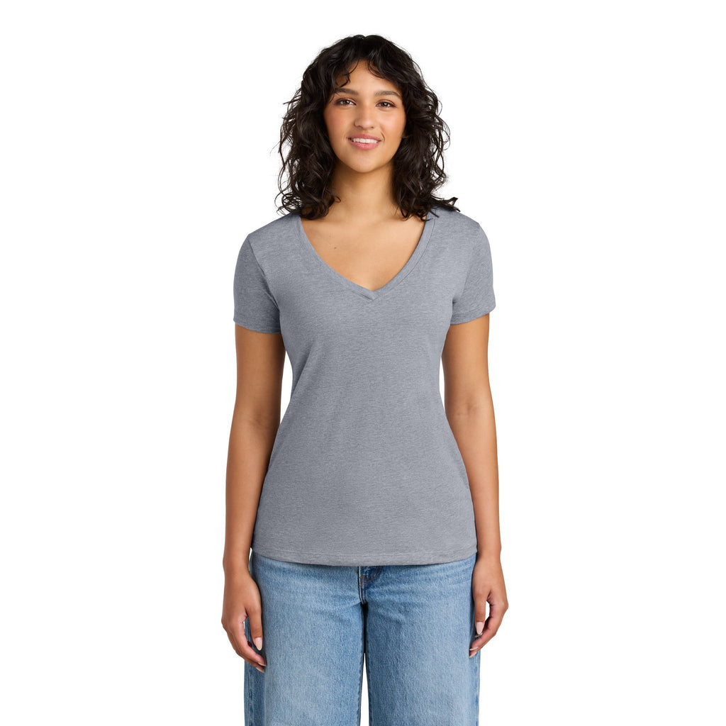 Women's V-Neck Mid Color Tee with Word Search