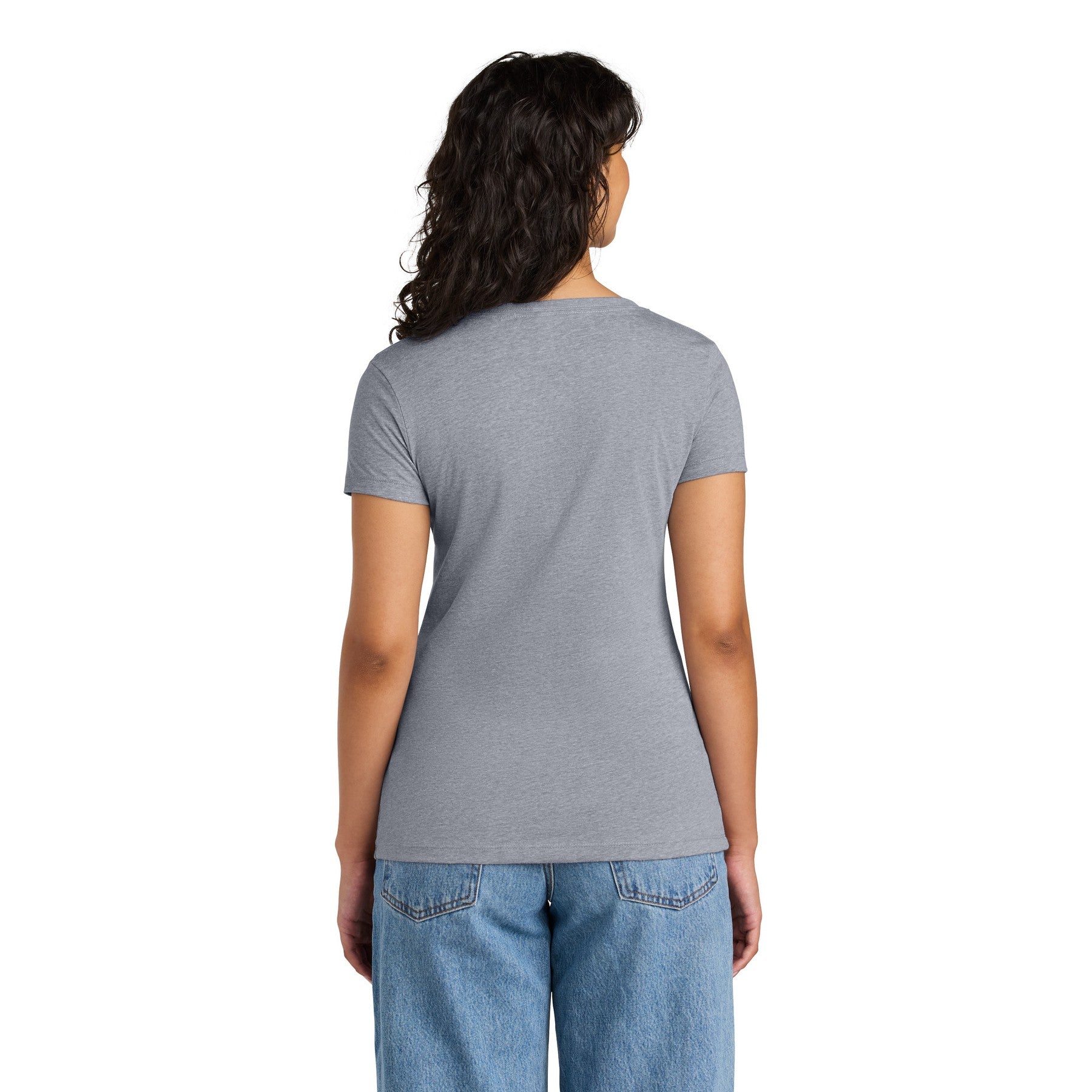 Women's V-Neck Mid Color Tee with Word Search