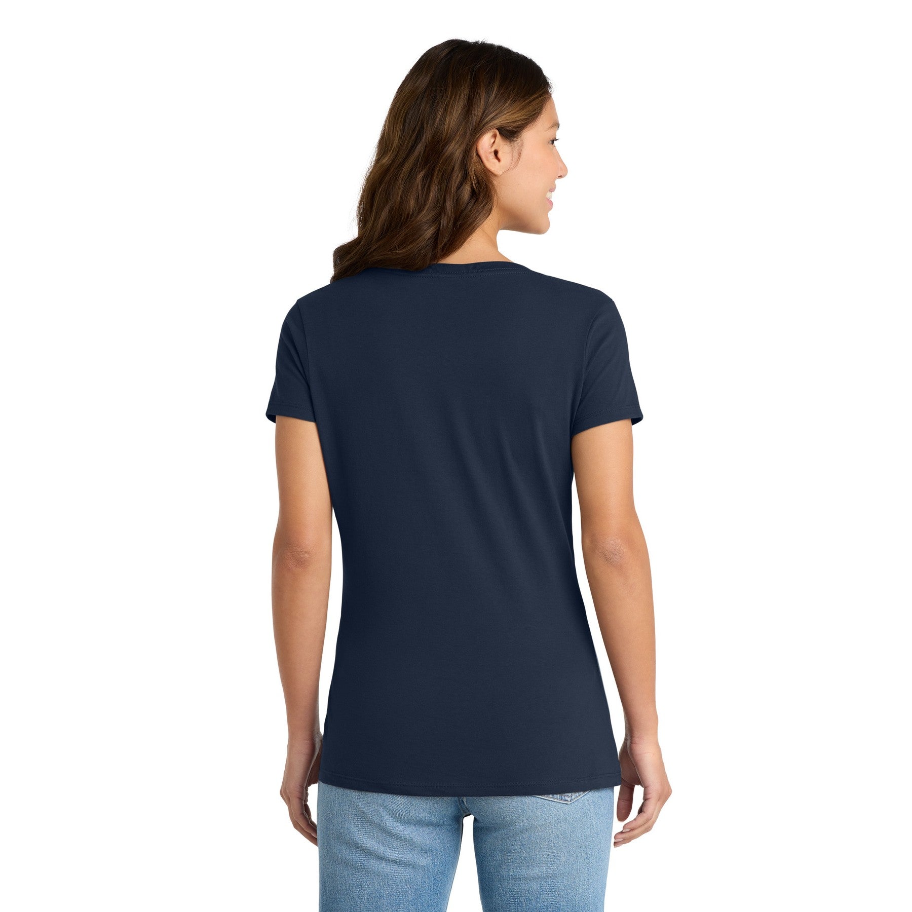 Women's V-Neck Dark Color Tee with Word Search