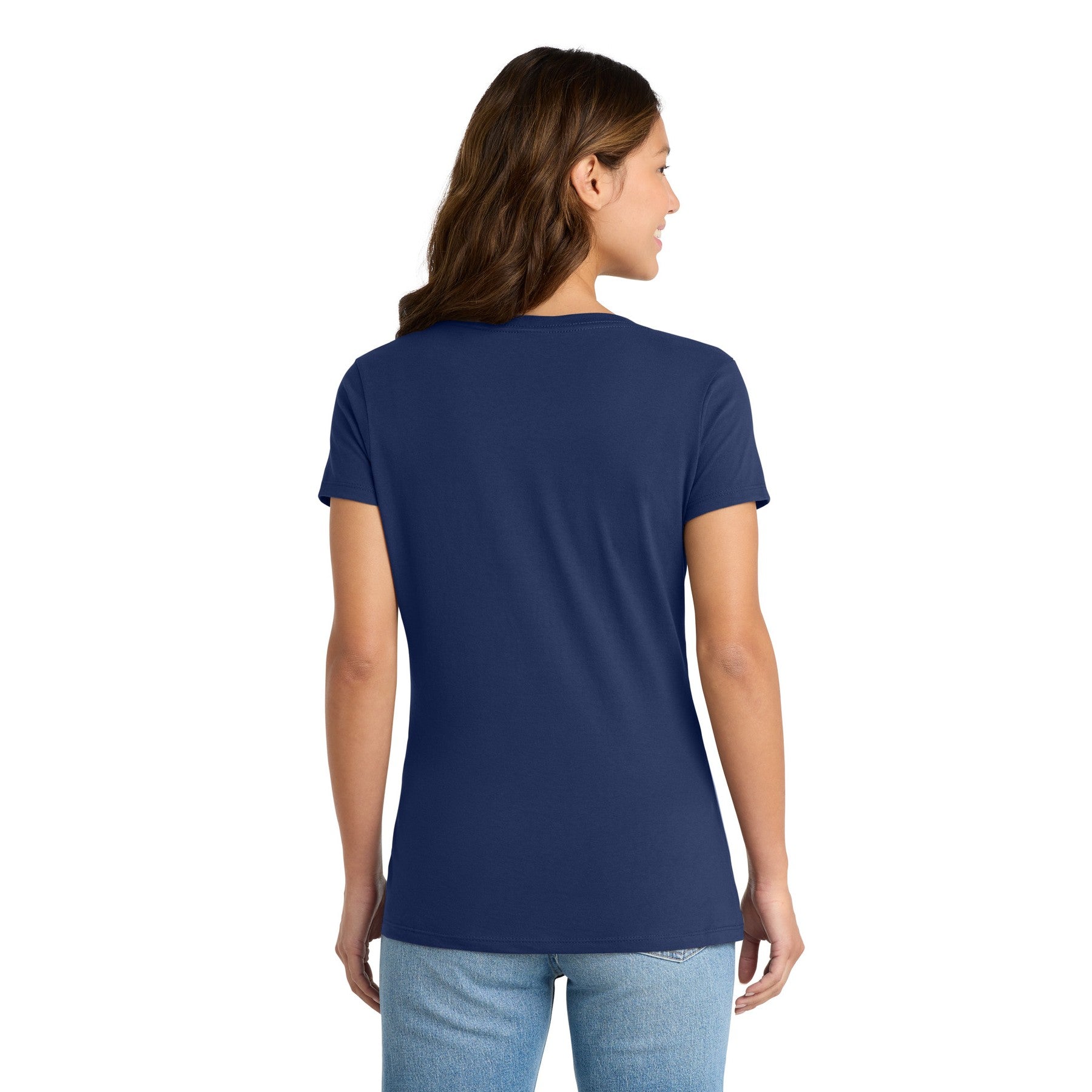 Women's V-Neck Dark Color Tee with Word Search