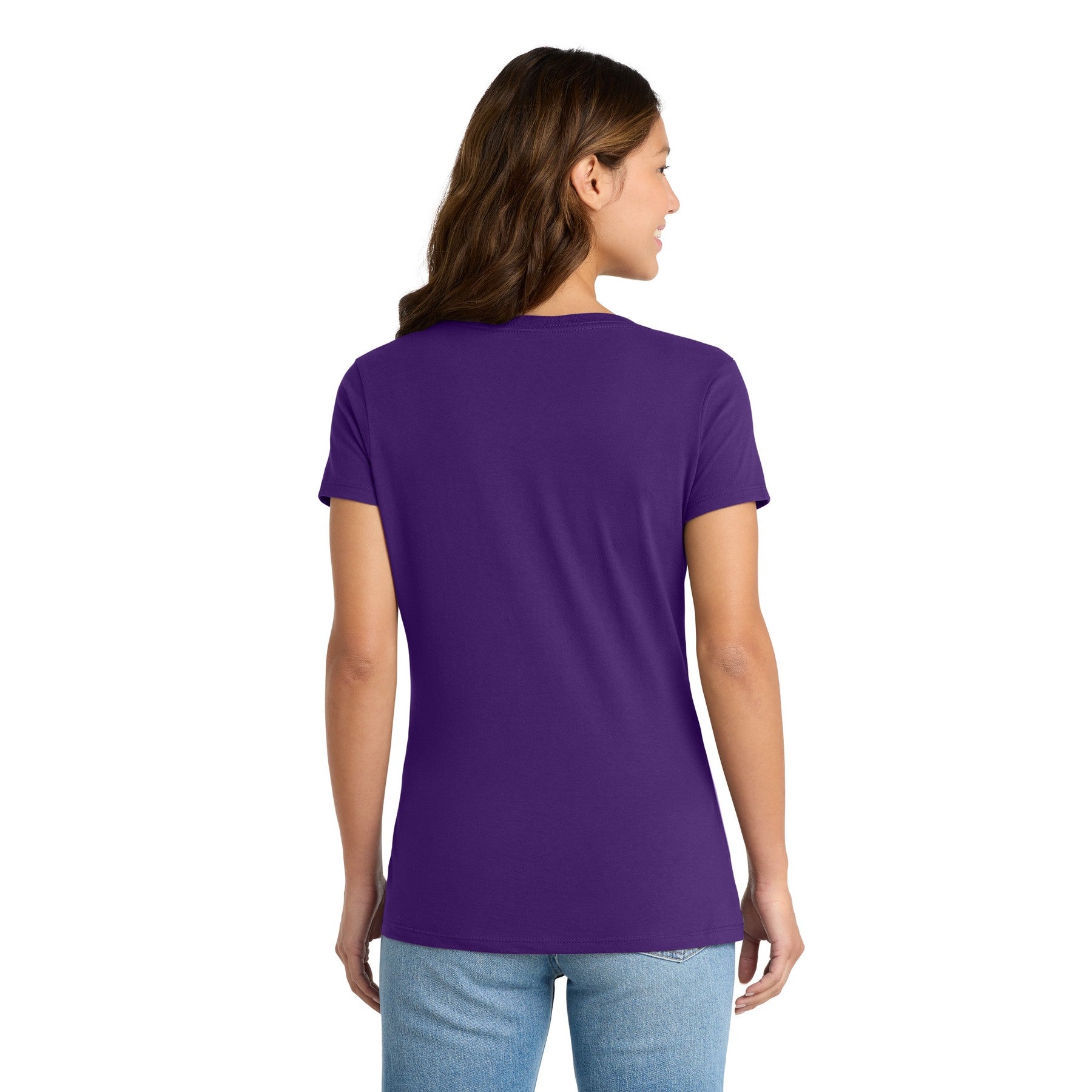 Women's V-Neck Dark Color Tee with Word Search