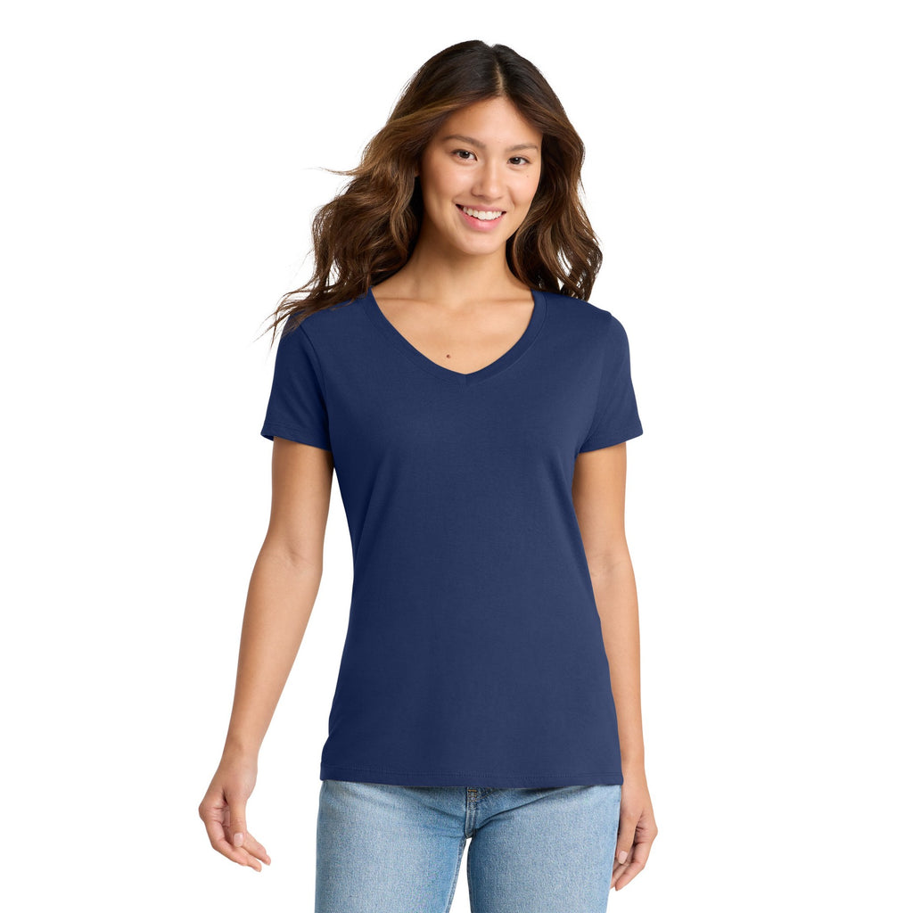 Women's V-Neck Dark Color Tee with Word Search