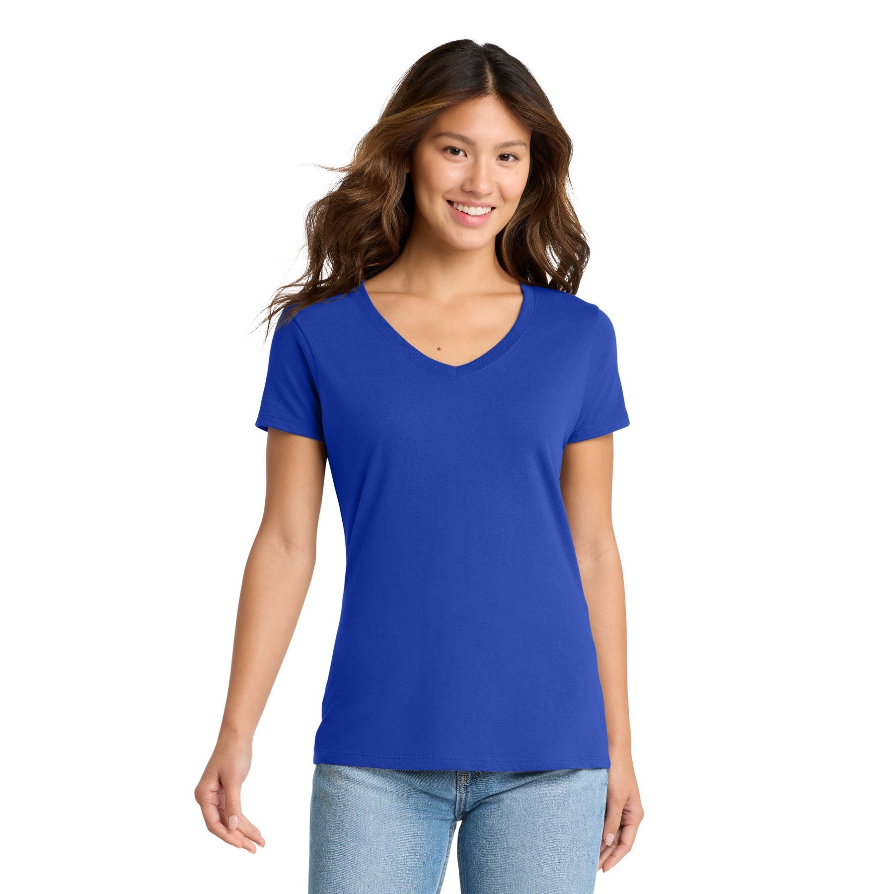 Women's V-Neck Dark Color Tee with Word Search