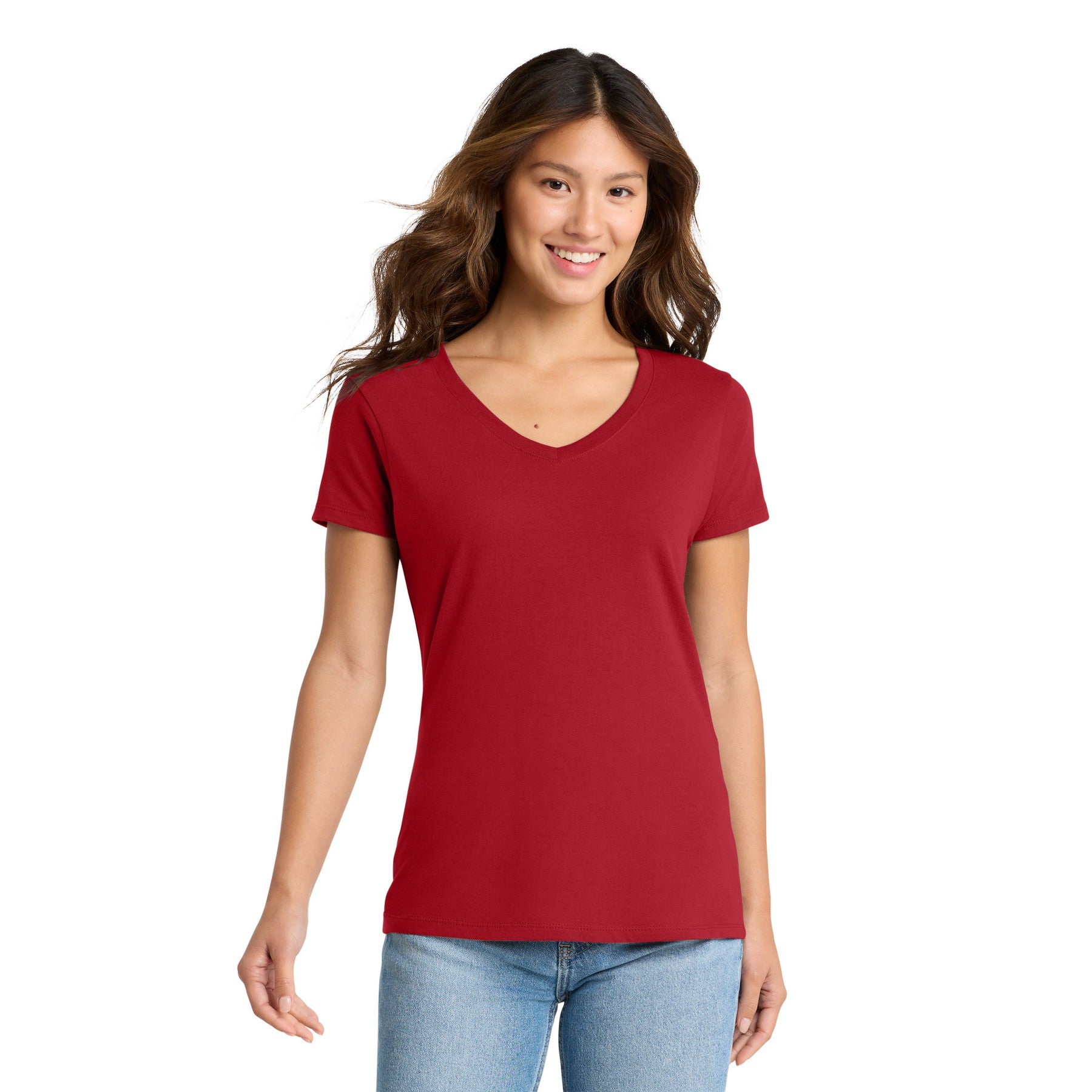 Women's V-Neck Dark Color Tee with Word Search