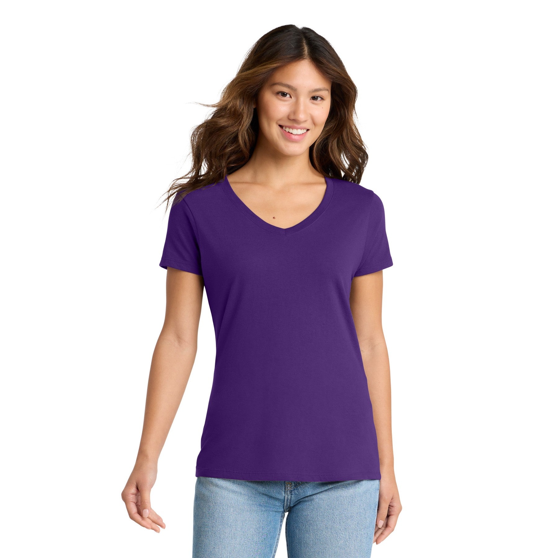 Women's V-Neck Dark Color Tee with Word Search