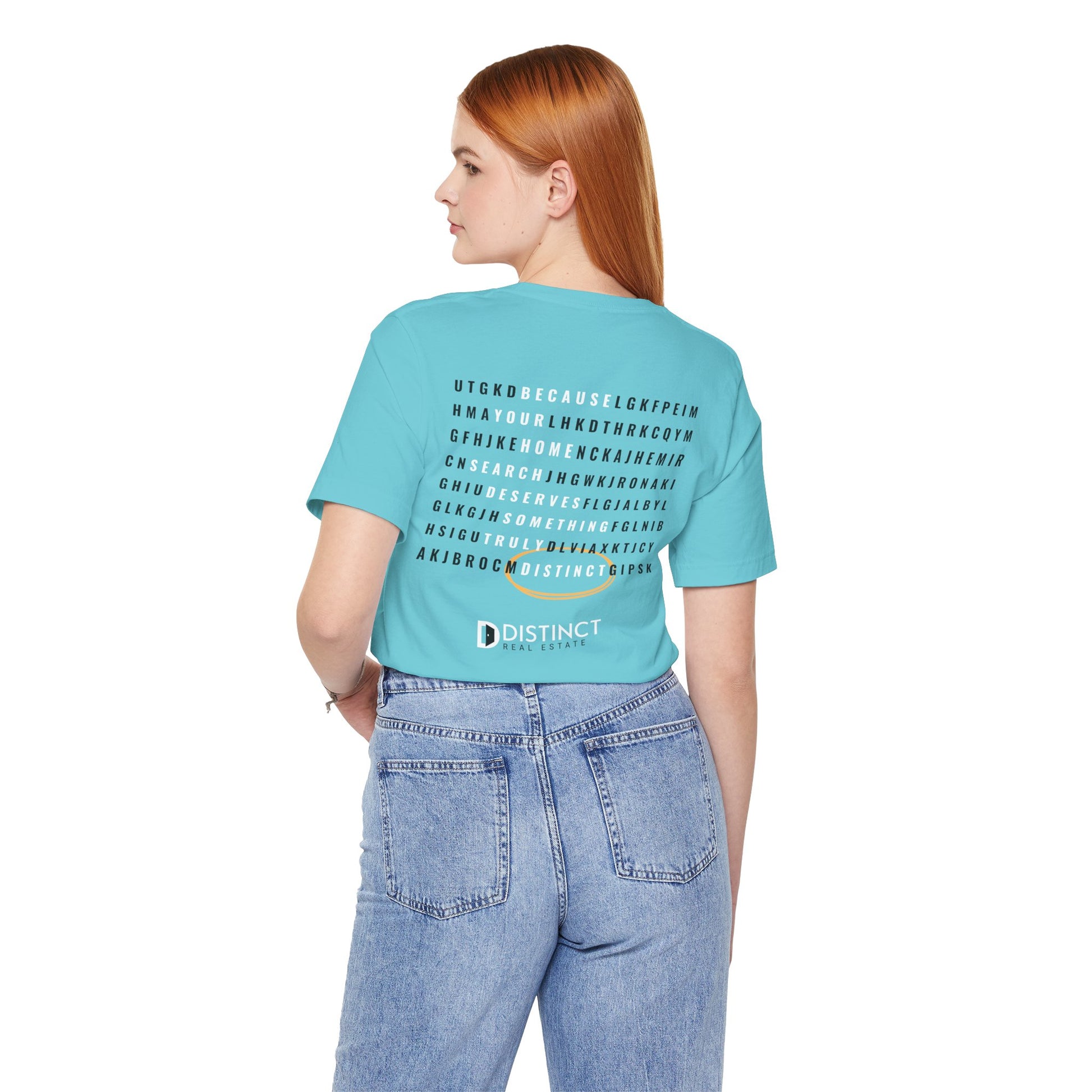 Unisex Jersey Short Sleeve Tee with Word Search