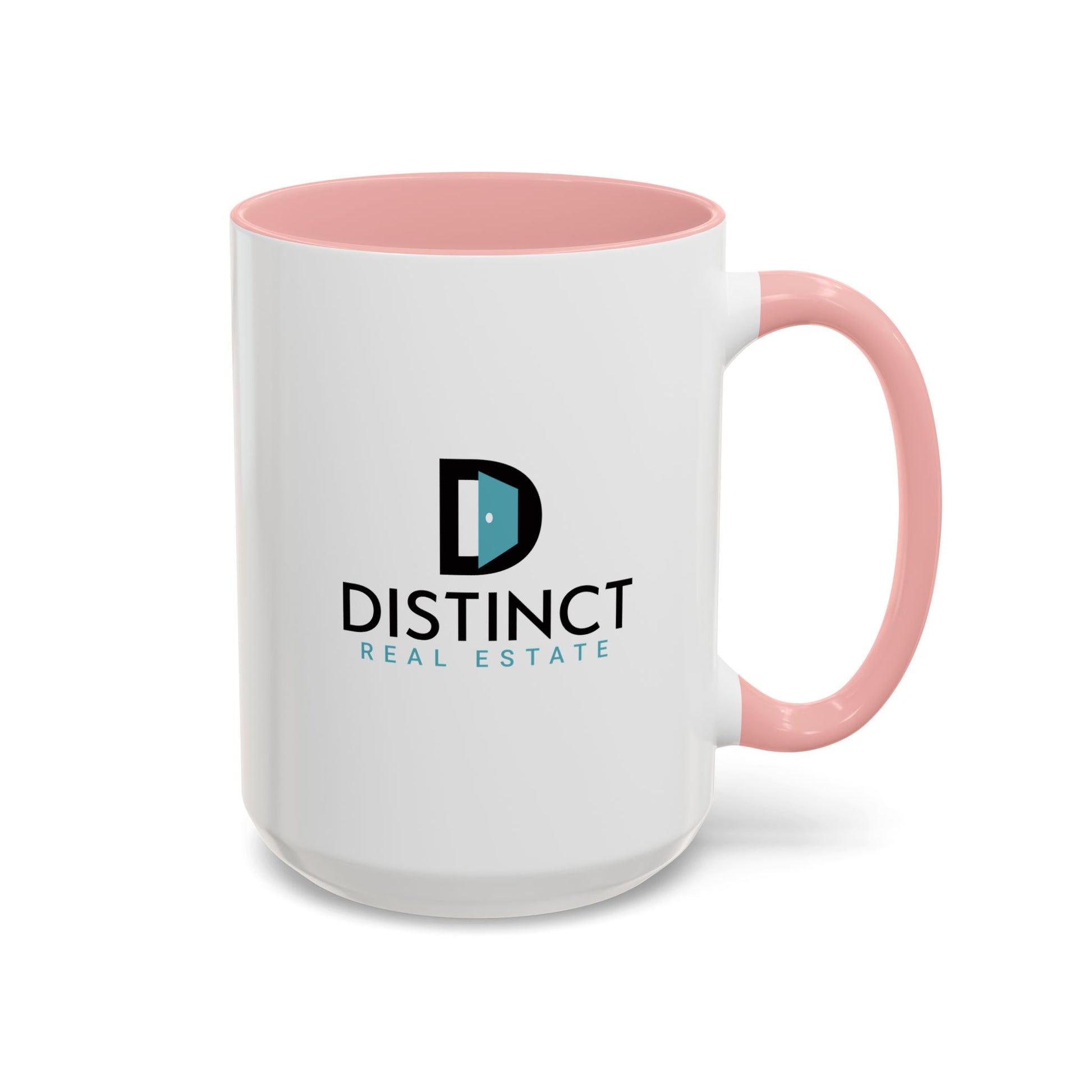 Distinct Accent Coffee Mug with Stacked Logo (11oz, 15oz)