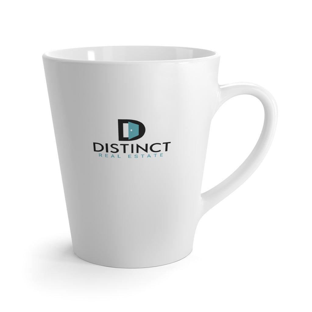 Distinct Latte Mug with Stacked Logo