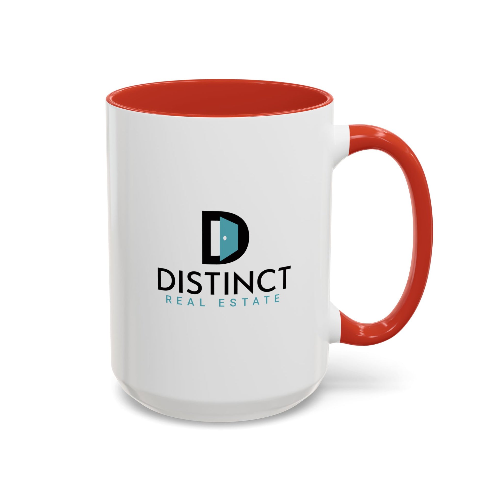 Distinct Accent Coffee Mug with Stacked Logo (11oz, 15oz)
