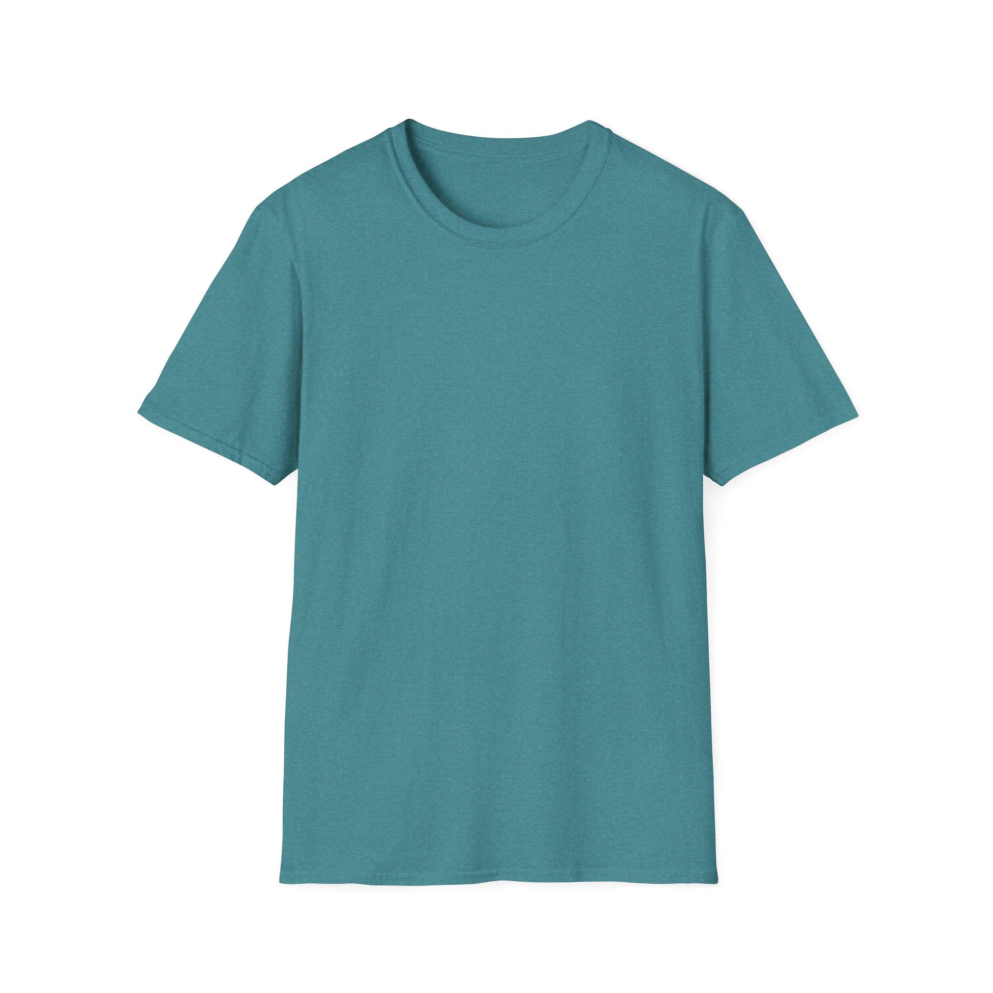Distinct Unisex Softstyle Teal T-Shirt with Word Search