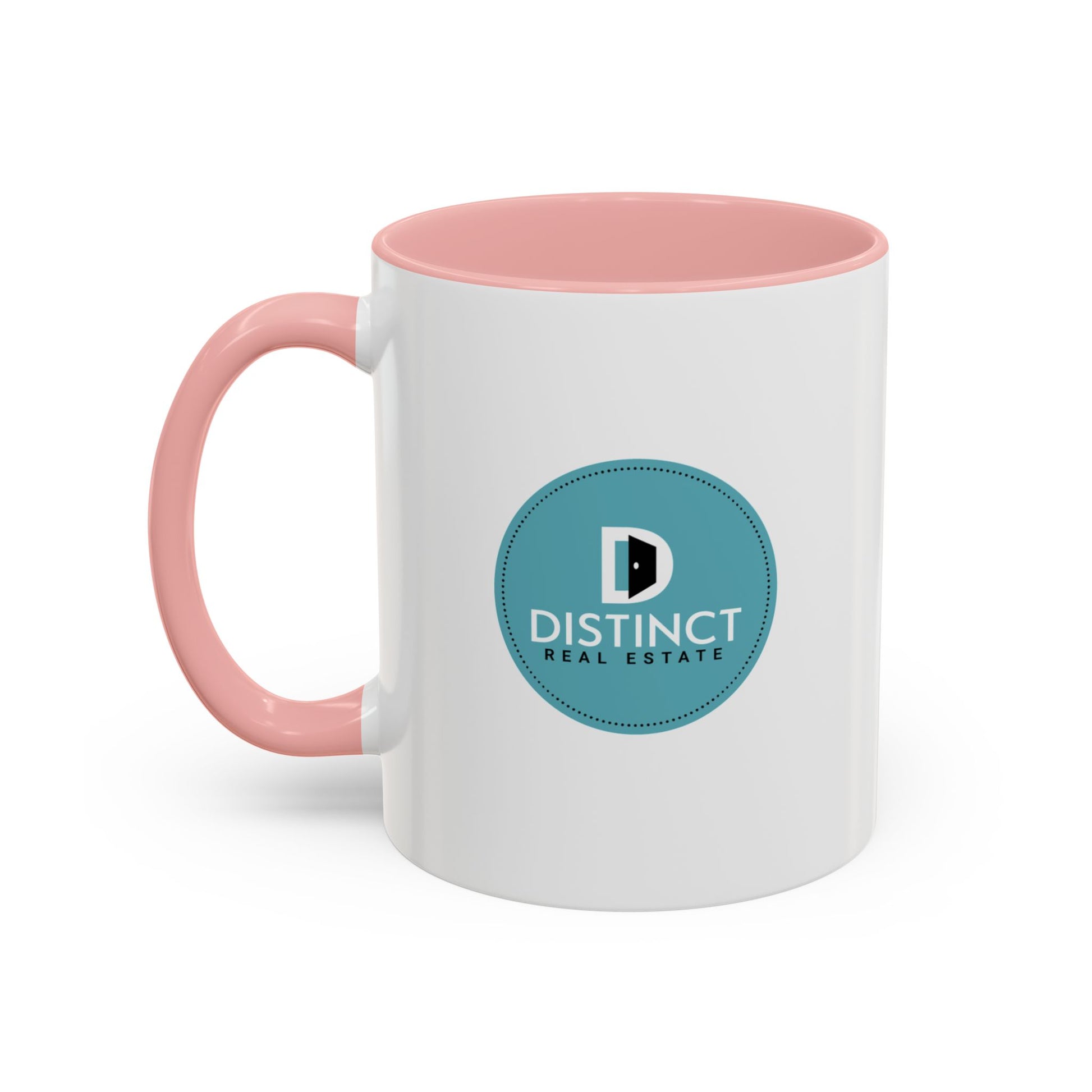 Distinct Accent Coffee Mug with Circle Logo (11oz, 15oz)