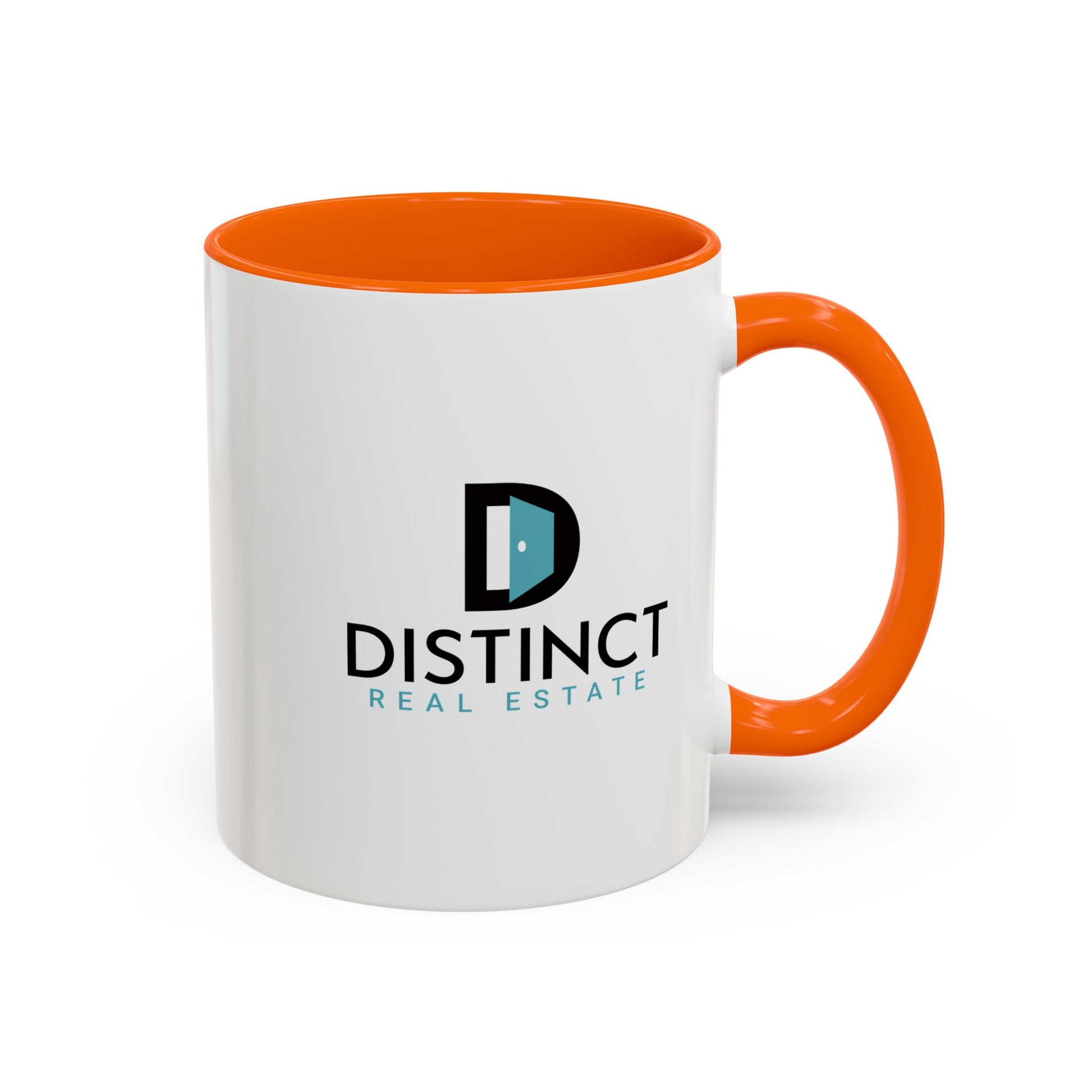 Distinct Accent Coffee Mug with Stacked Logo (11oz, 15oz)