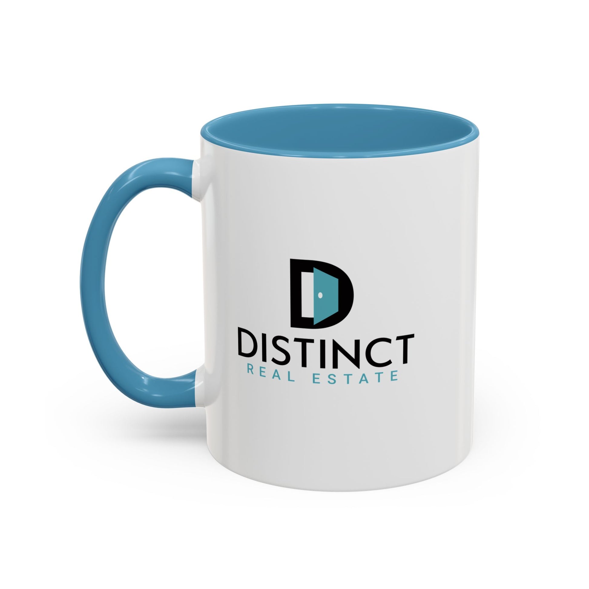 Distinct Accent Coffee Mug with Stacked Logo (11oz, 15oz)