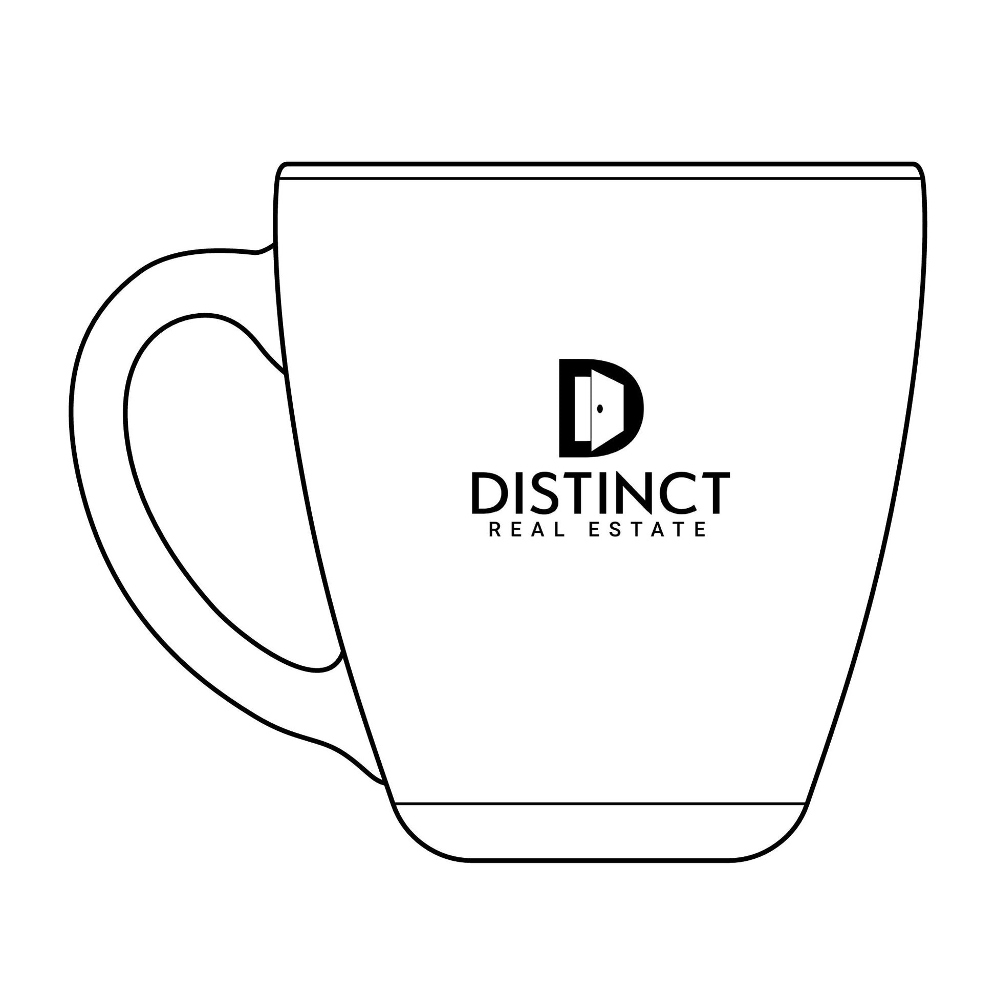 Distinct Tapered Glass Mug, 15.5 oz (Engraved)