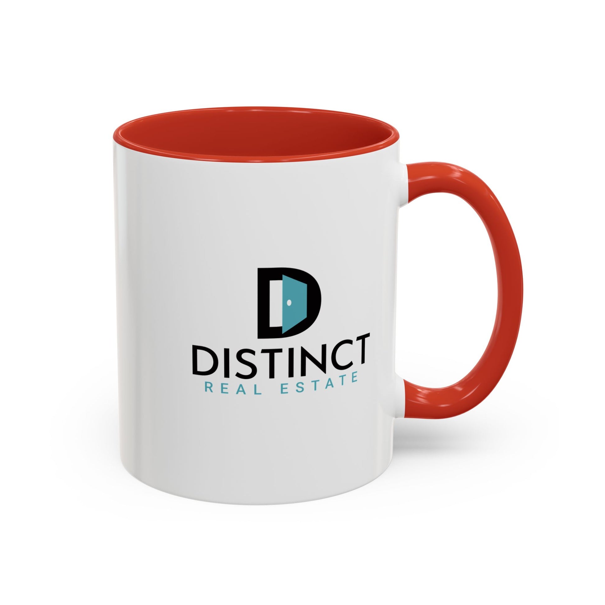 Distinct Accent Coffee Mug with Stacked Logo (11oz, 15oz)