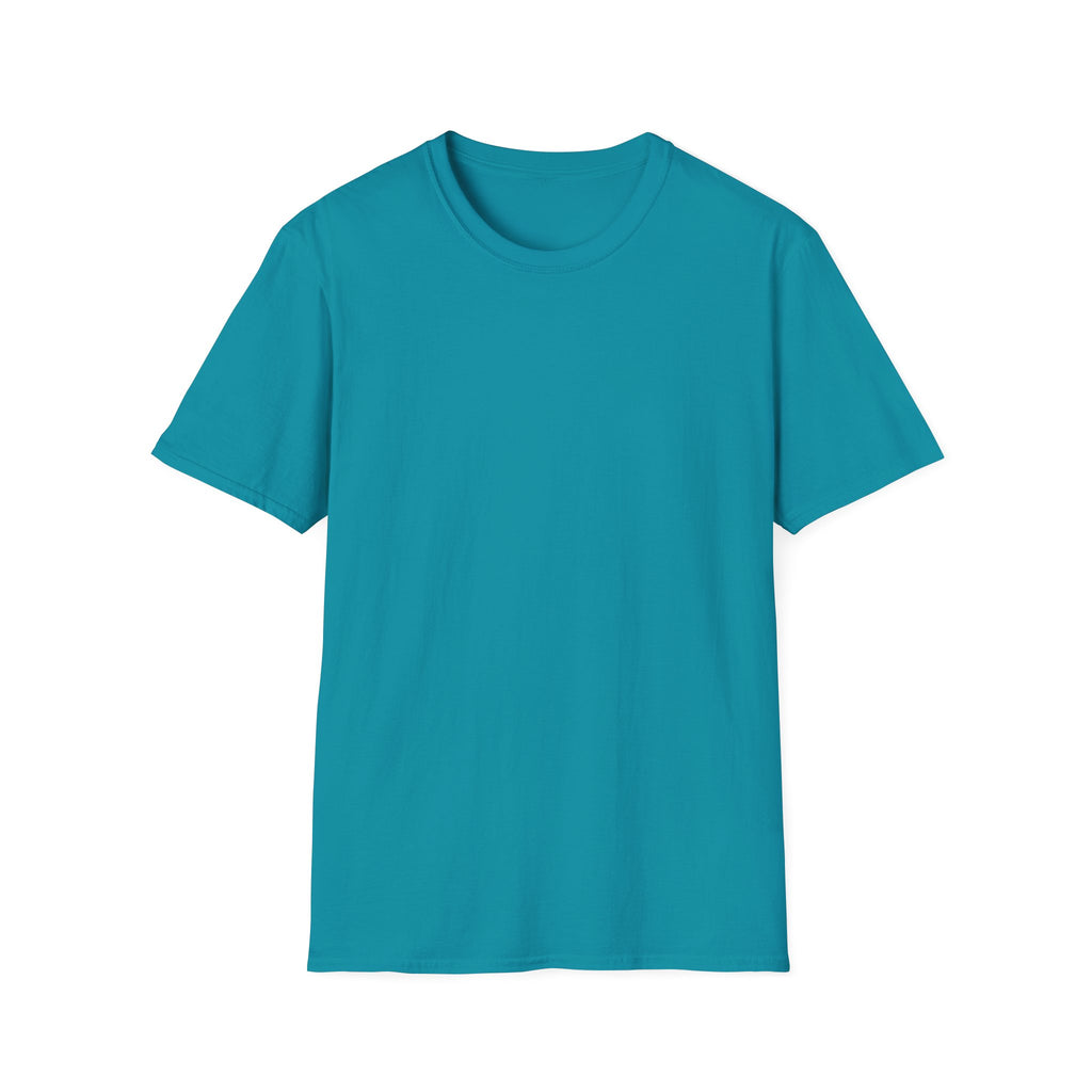 Distinct Unisex Softstyle Teal T-Shirt with Word Search