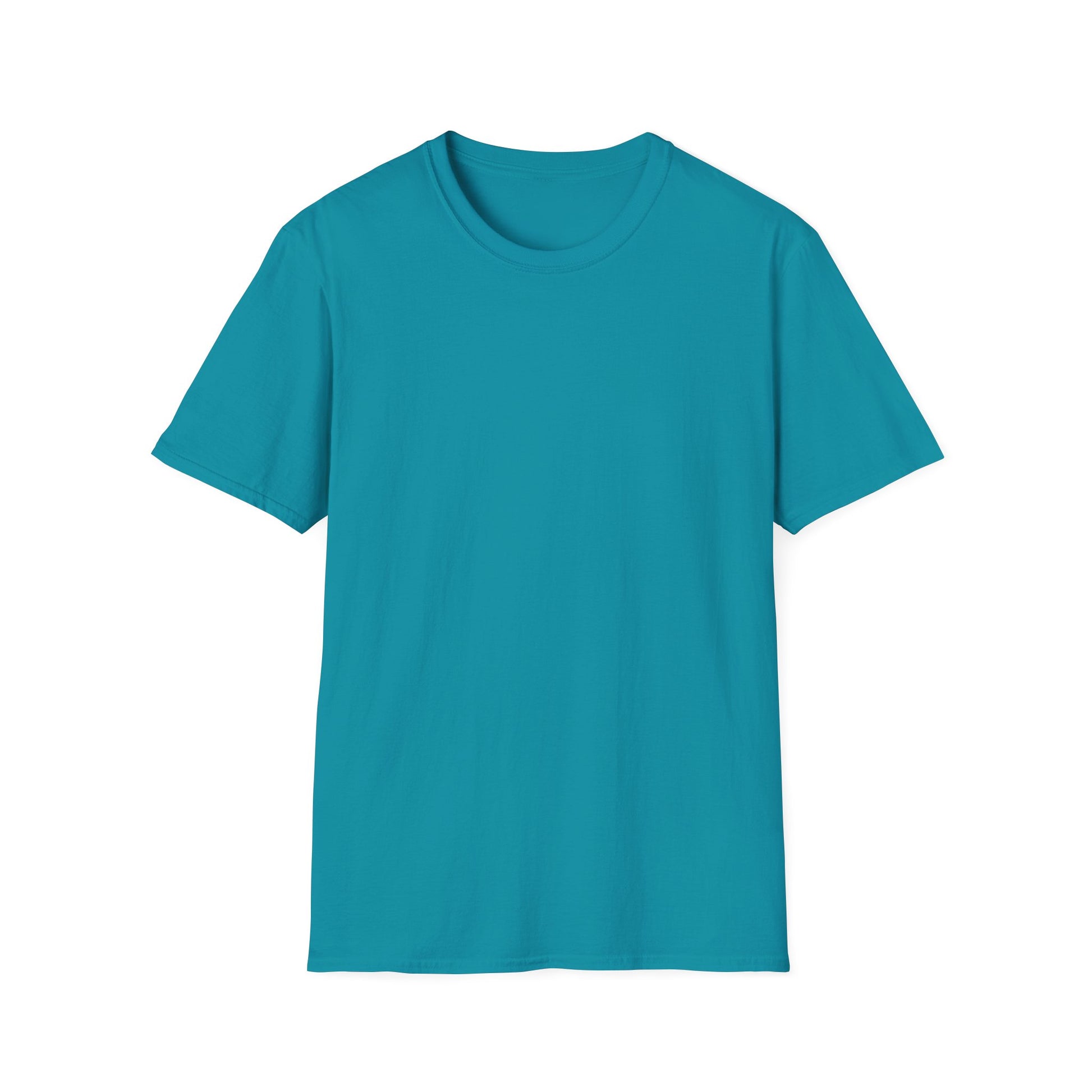 Distinct Unisex Softstyle Teal T-Shirt with Word Search