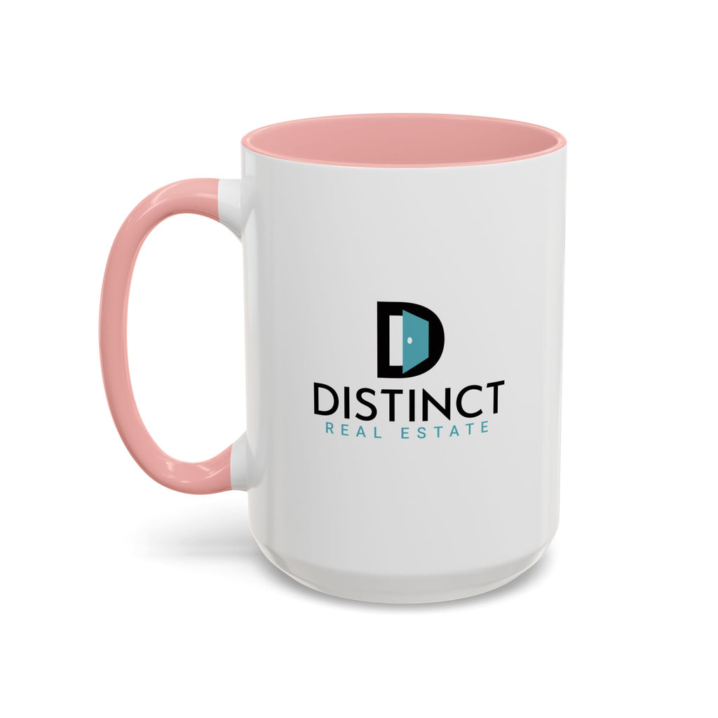 Distinct Accent Coffee Mug with Stacked Logo (11oz, 15oz)