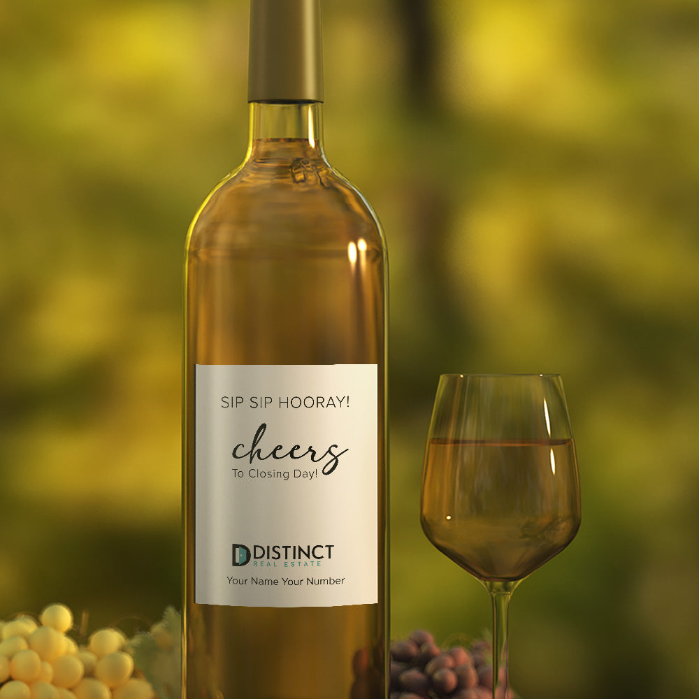 Sip Sip Hooray Wine Label